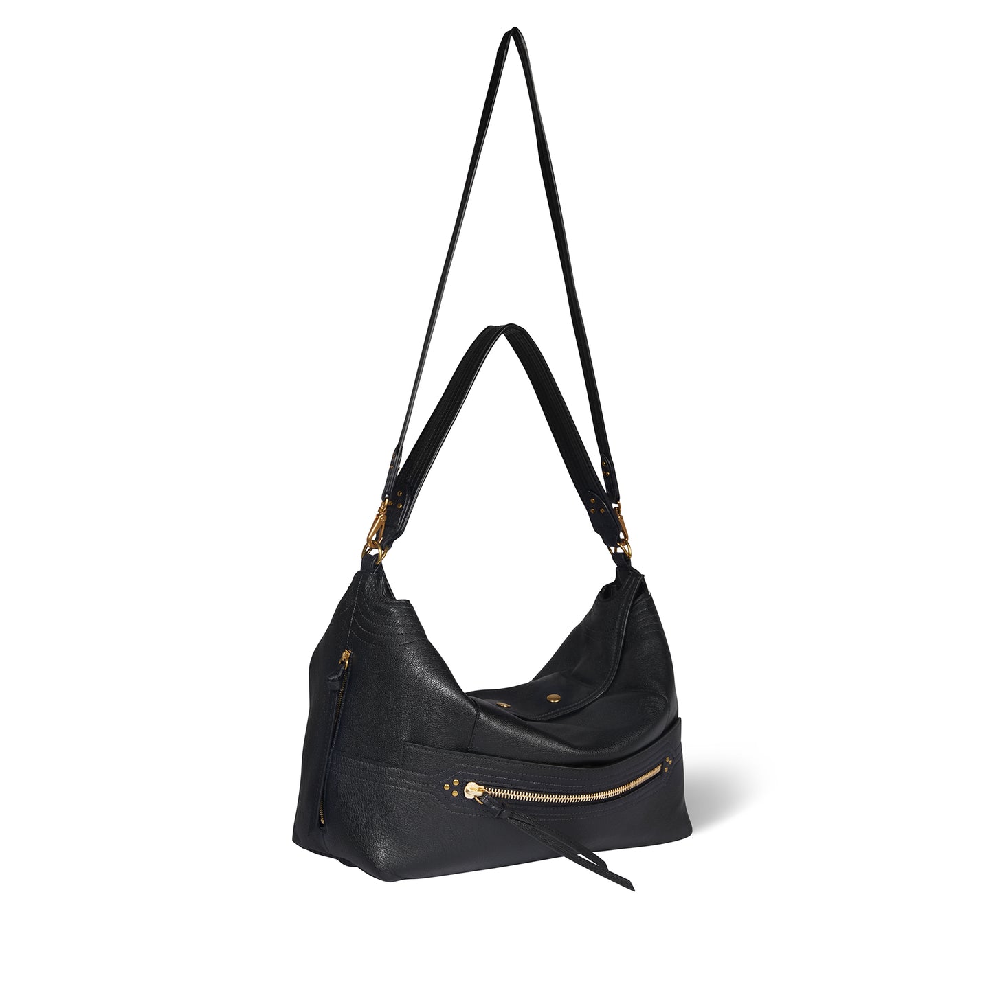 Lucky Hobo Large buffle Noir Brass - Jérôme Dreyfuss