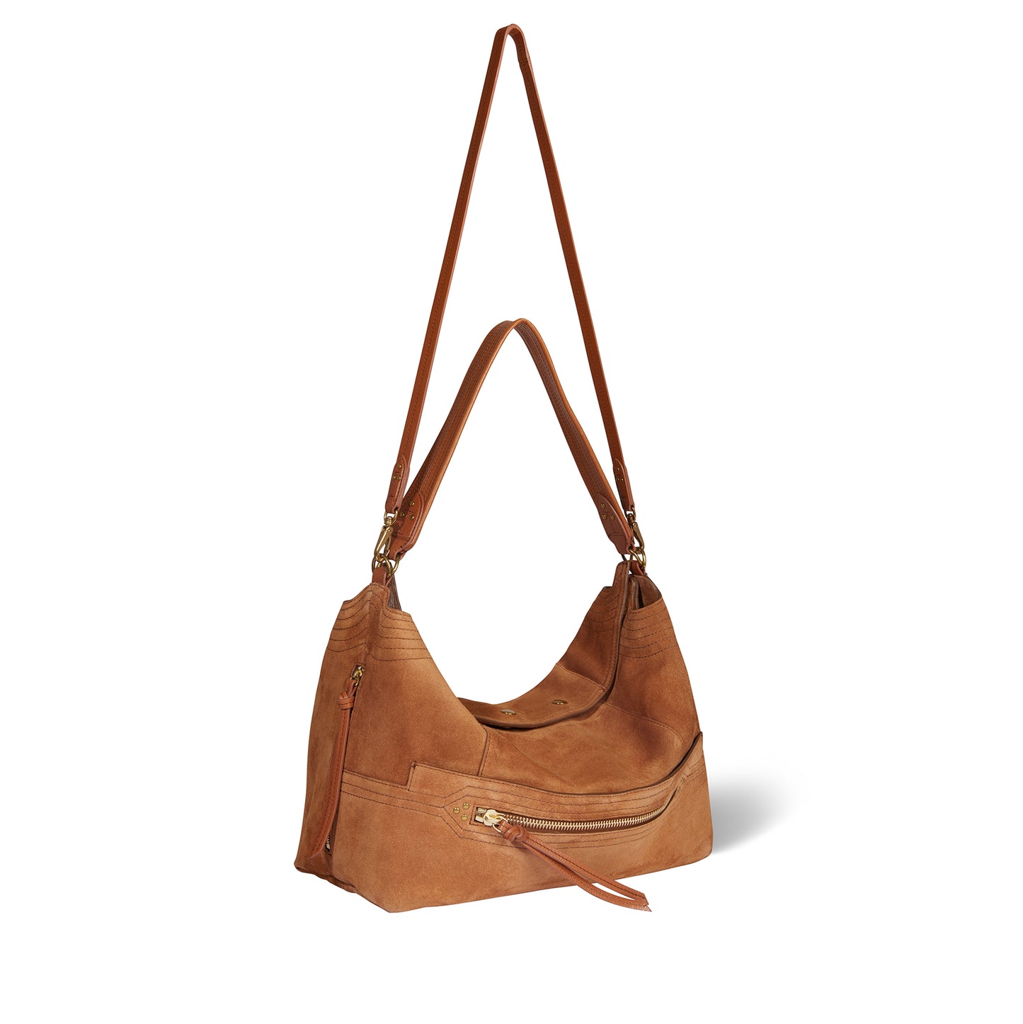 Lucky Hobo Large croute velours Caramel - Jérôme Dreyfuss