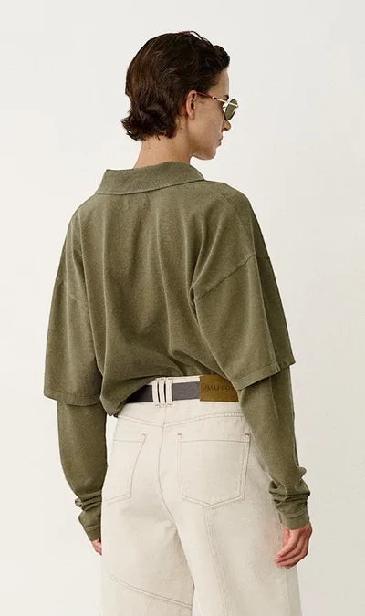 Longsleeve Polo - Halfboy