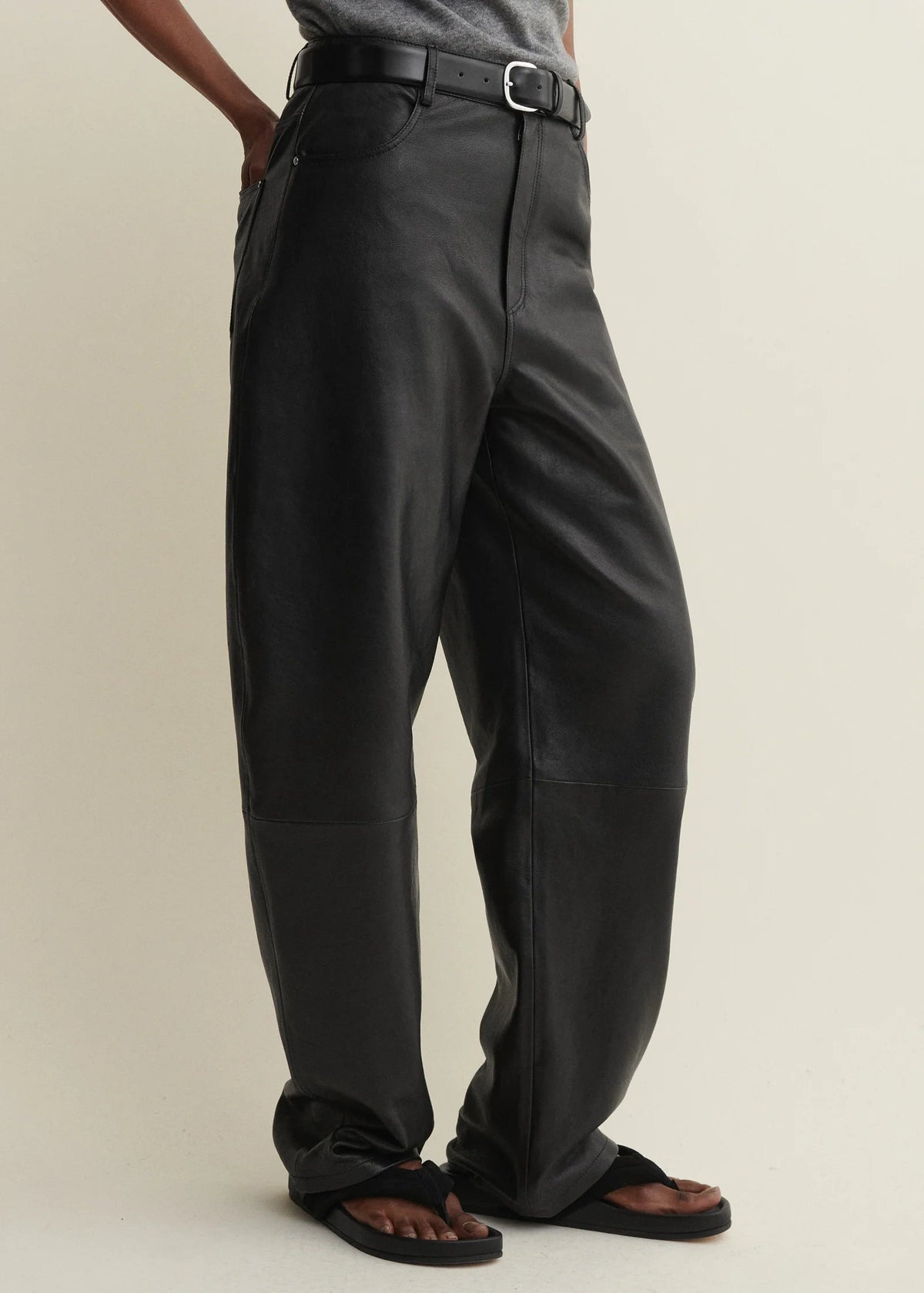 Pantalon Cuir Ece Black - Arma
