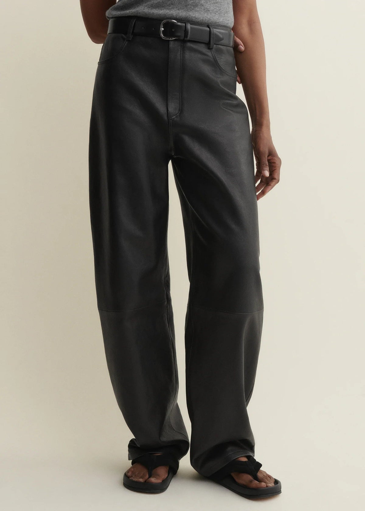 Pantalon Cuir Ece Black - Arma
