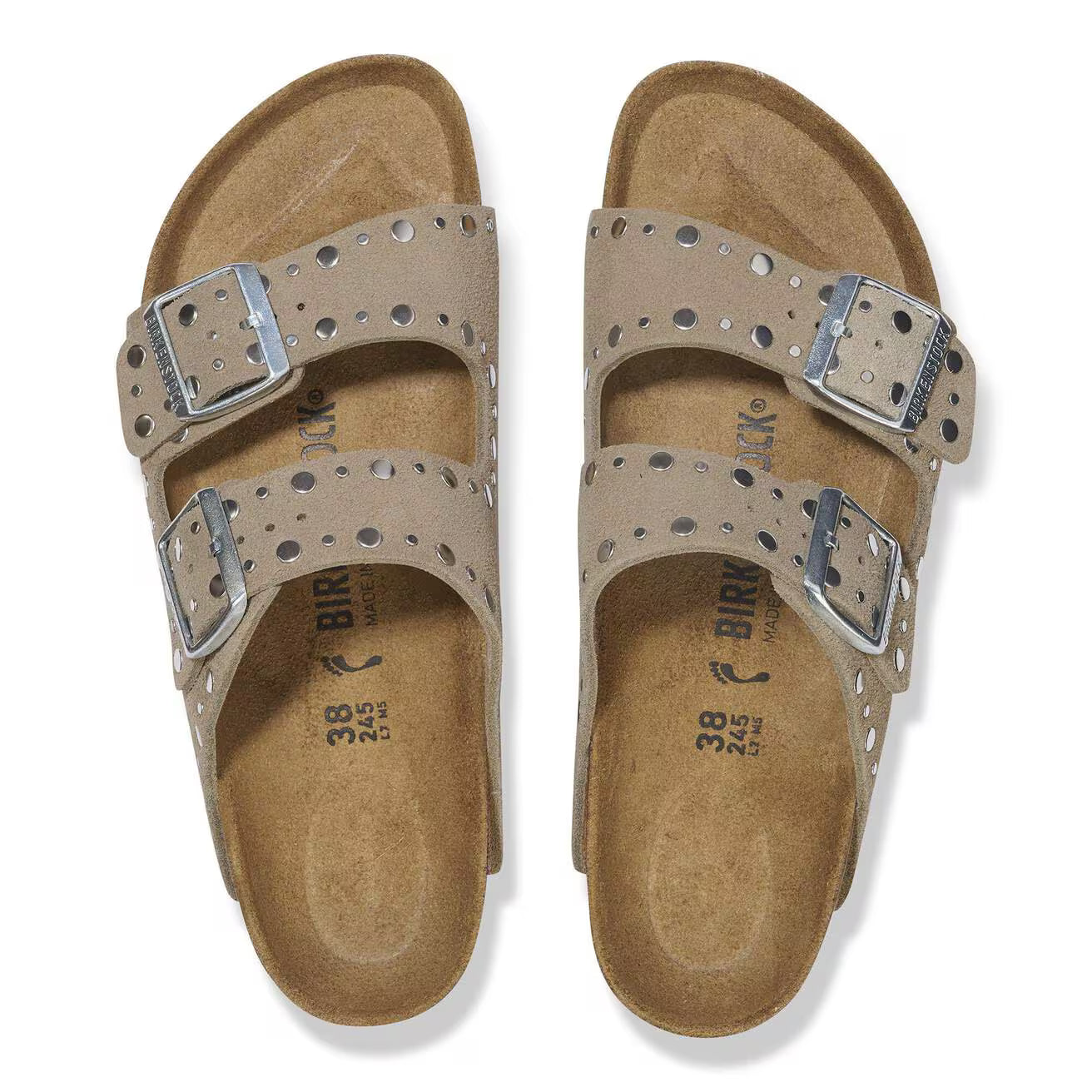 Mules Arizona Rivet taupe - Birkenstock