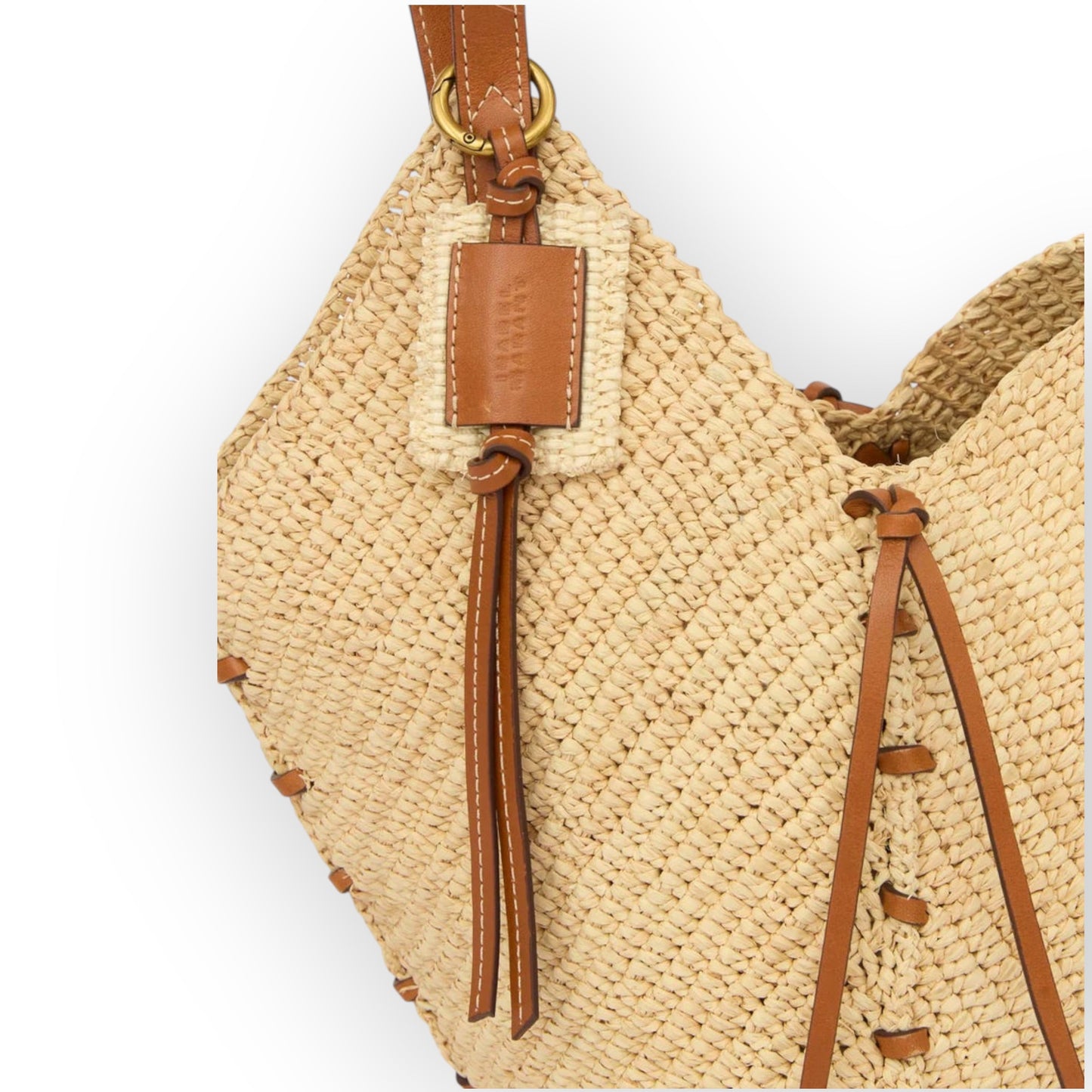Sac Tampa Mini Naturel et Cognac - Isabel Marant