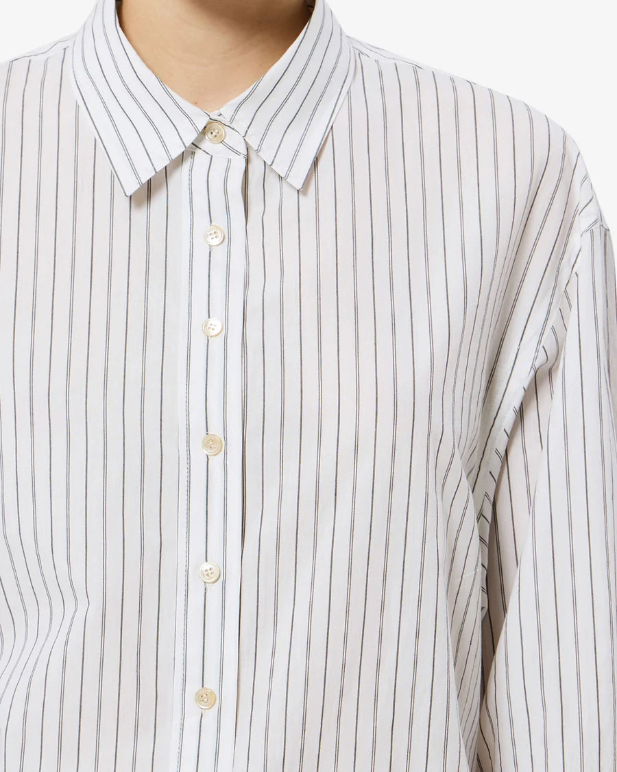 Chemise Aurora White/Black - Isabel Marant
