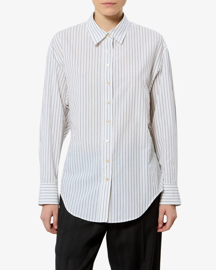 Chemise Aurora White/Black - Isabel Marant