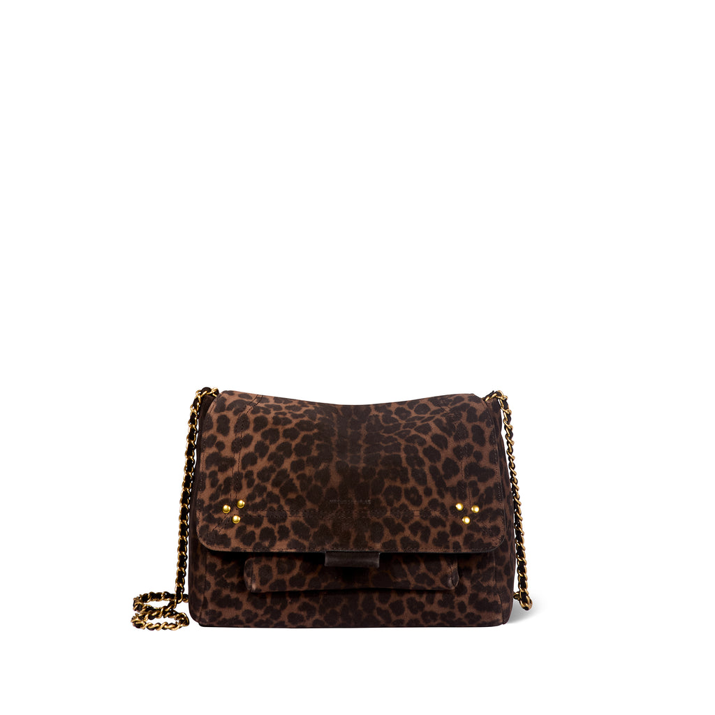 Lulu M Croûte Velours Imprimé Léopard Naturel - Jérôme Dreyfuss