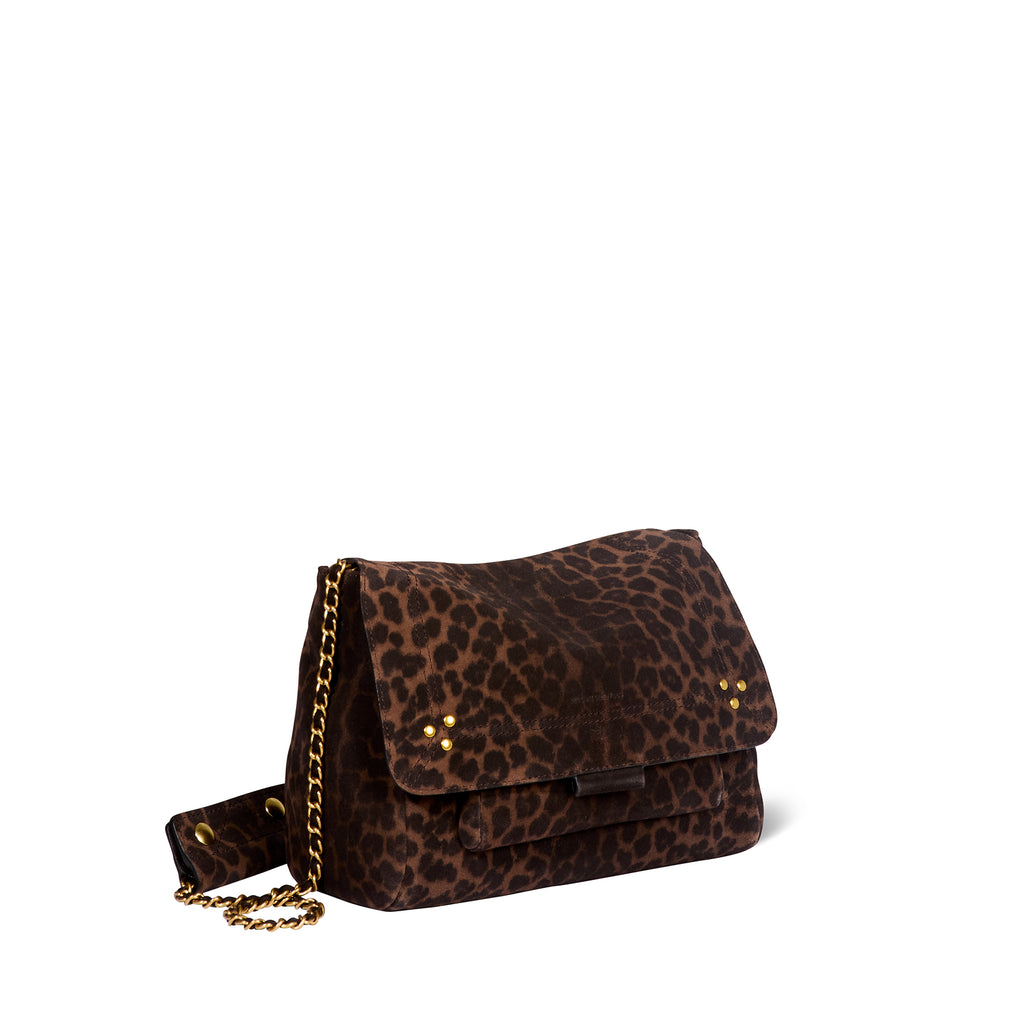 Lulu M Croûte Velours Imprimé Léopard Naturel - Jérôme Dreyfuss