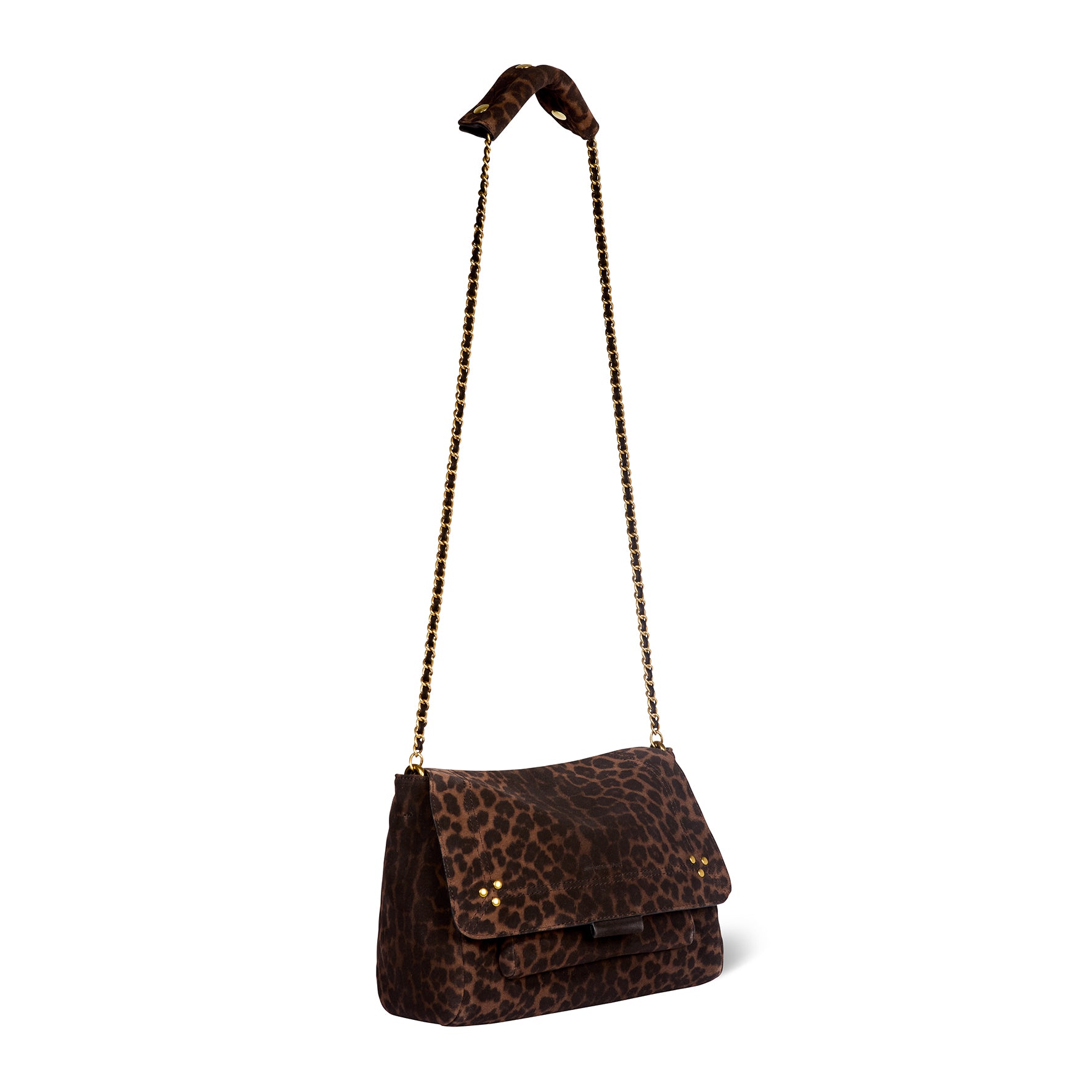 Lulu M Croûte Velours Imprimé Léopard Naturel - Jérôme Dreyfuss