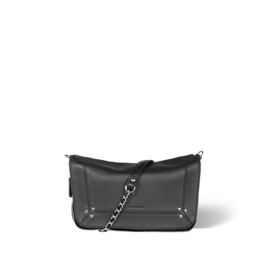 Bobi S Agneau Noir Silver - Jérôme Dreyfuss