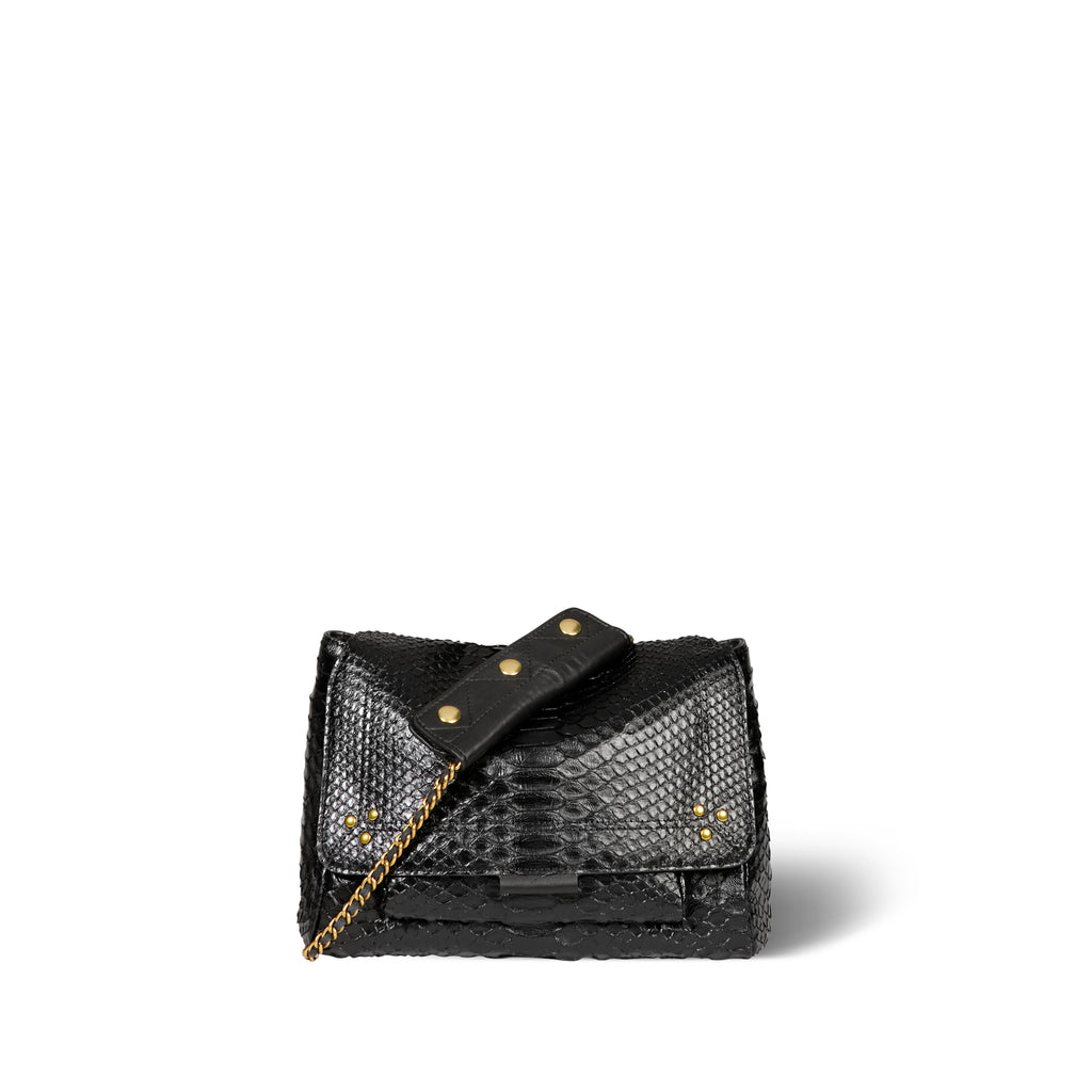 Lulu M Python Noir - Jérôme Dreyfuss