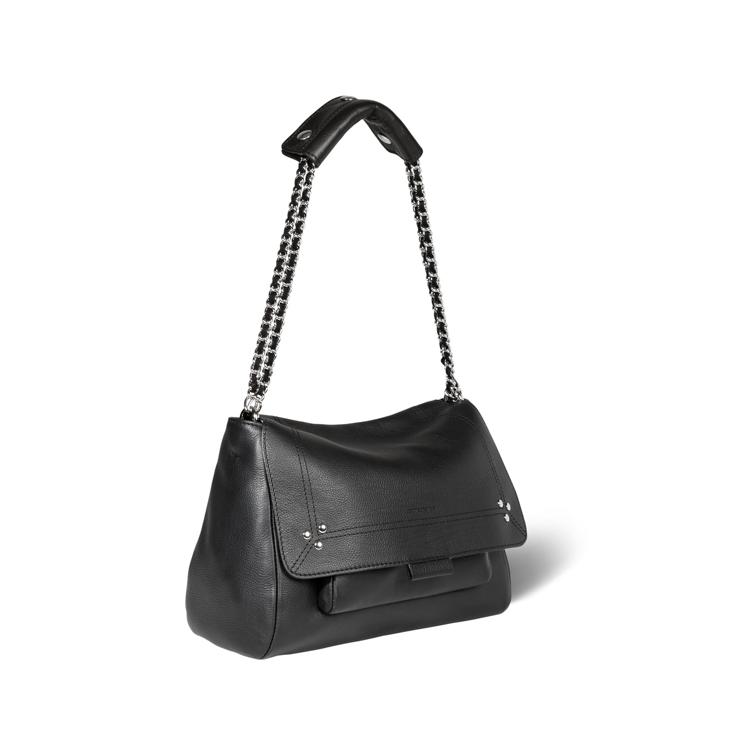 Lulu M Veau Noir Silver - Jérôme Dreyfuss