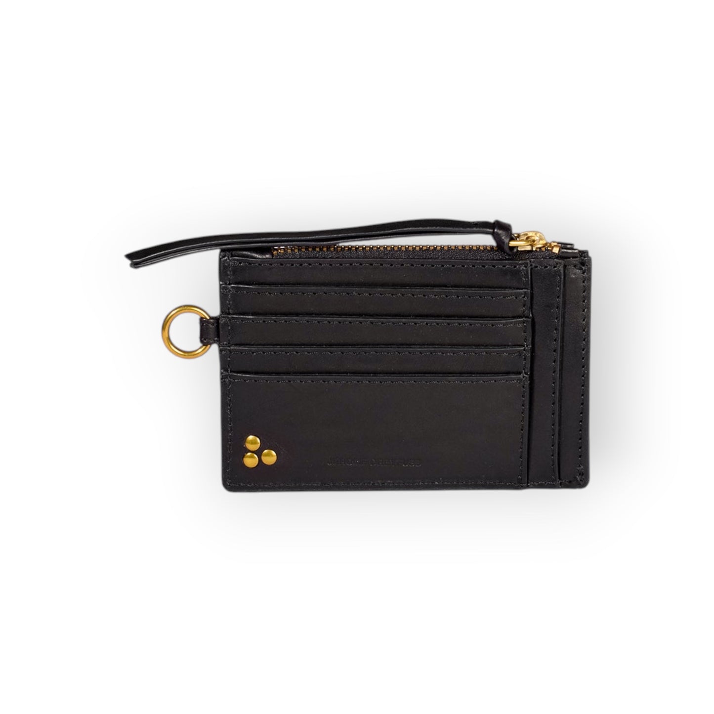 Lucky porte cartes Vachette Noir Brass - Jérôme Dreyfuss