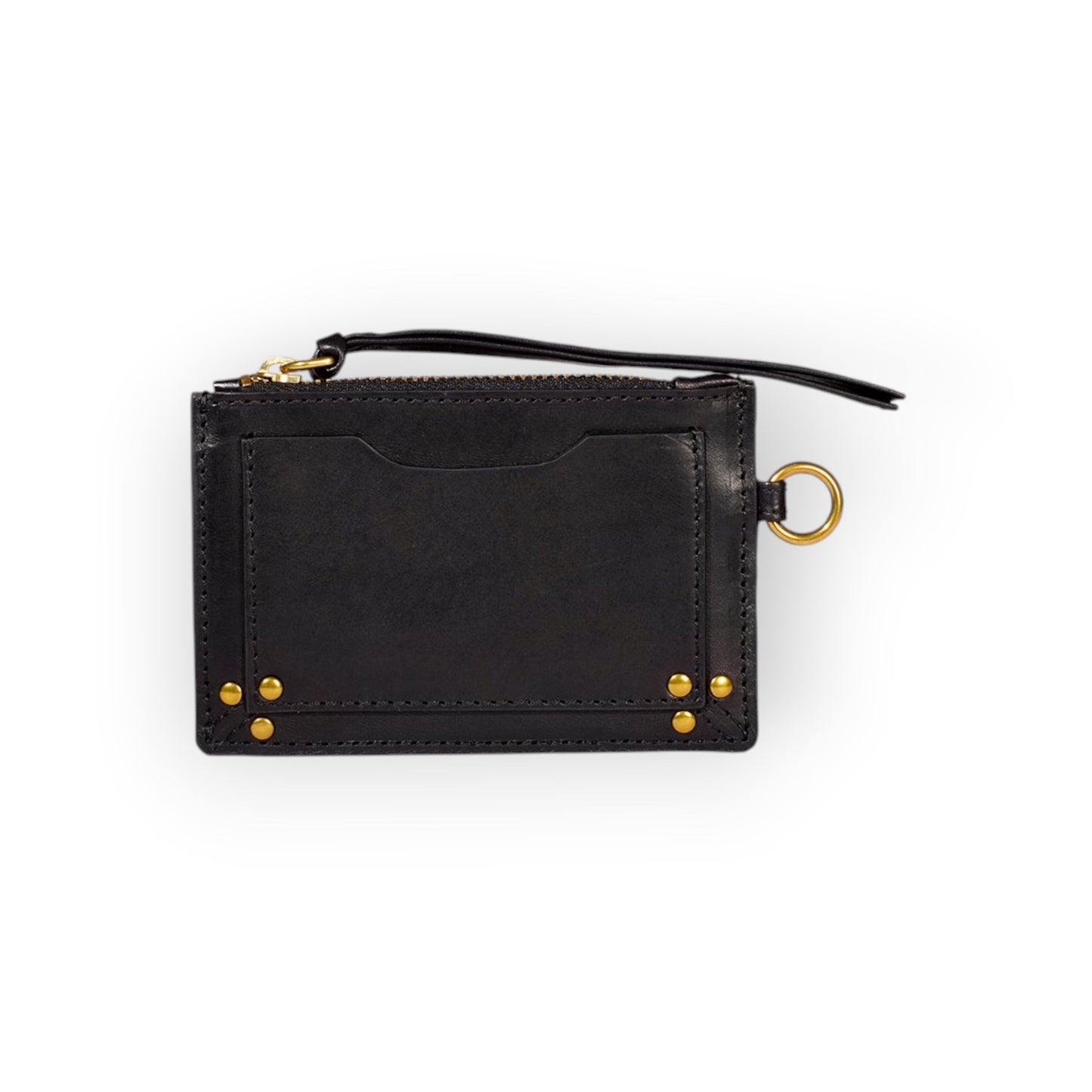 Lucky porte cartes Vachette Noir Brass - Jérôme Dreyfuss