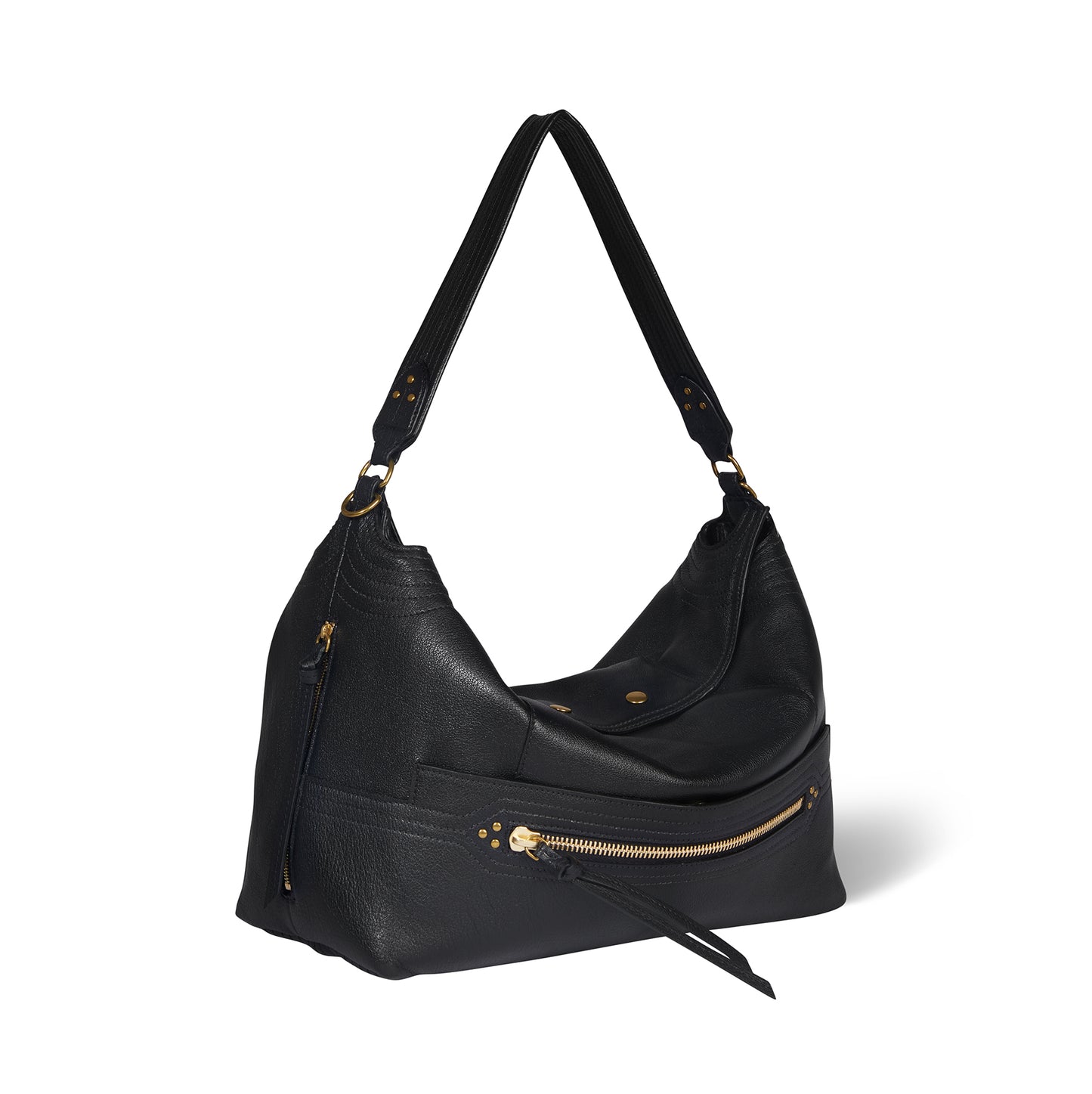 Lucky Hobo Large buffle Noir Brass - Jérôme Dreyfuss