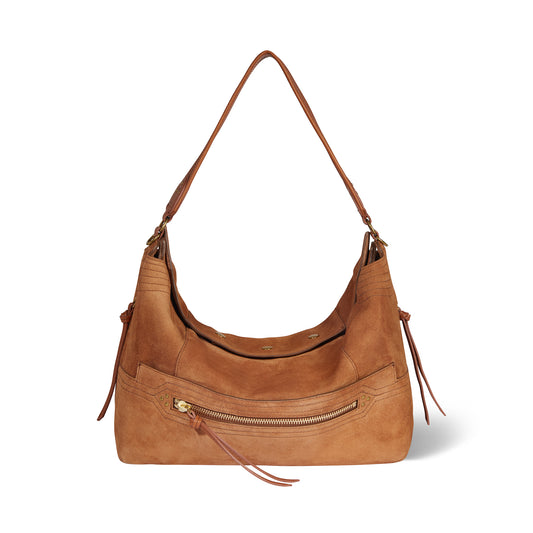 Lucky Hobo Large croute velours Caramel - Jérôme Dreyfuss