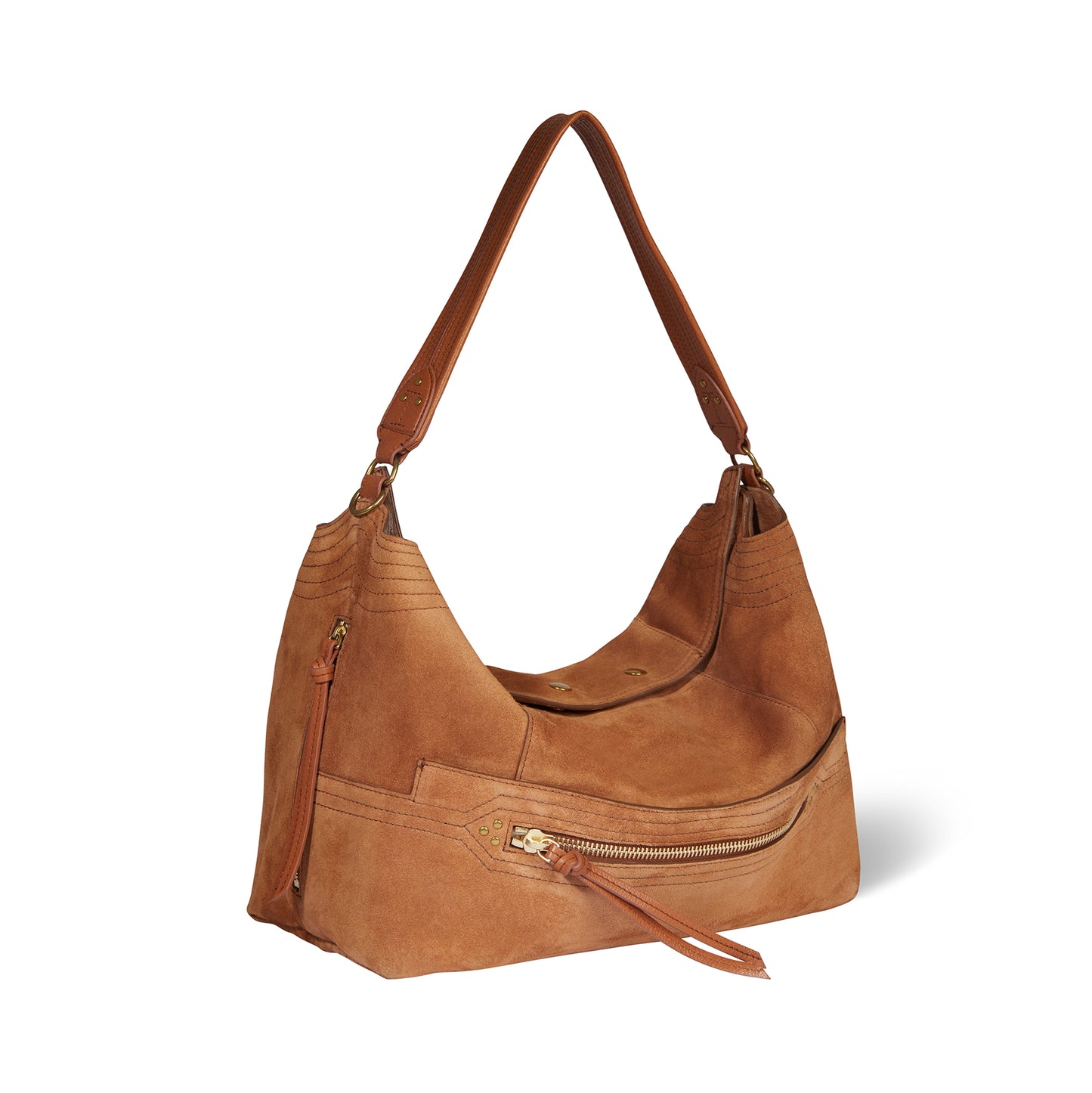 Lucky Hobo Large croute velours Caramel - Jérôme Dreyfuss