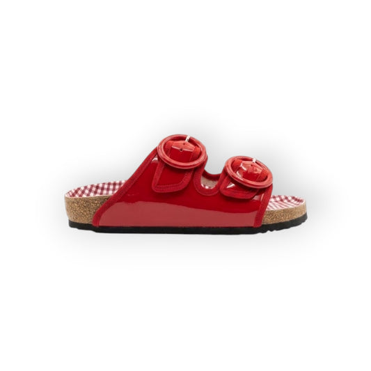 Arizona Round Buckle Flame Red - Birkenstock x Repetto