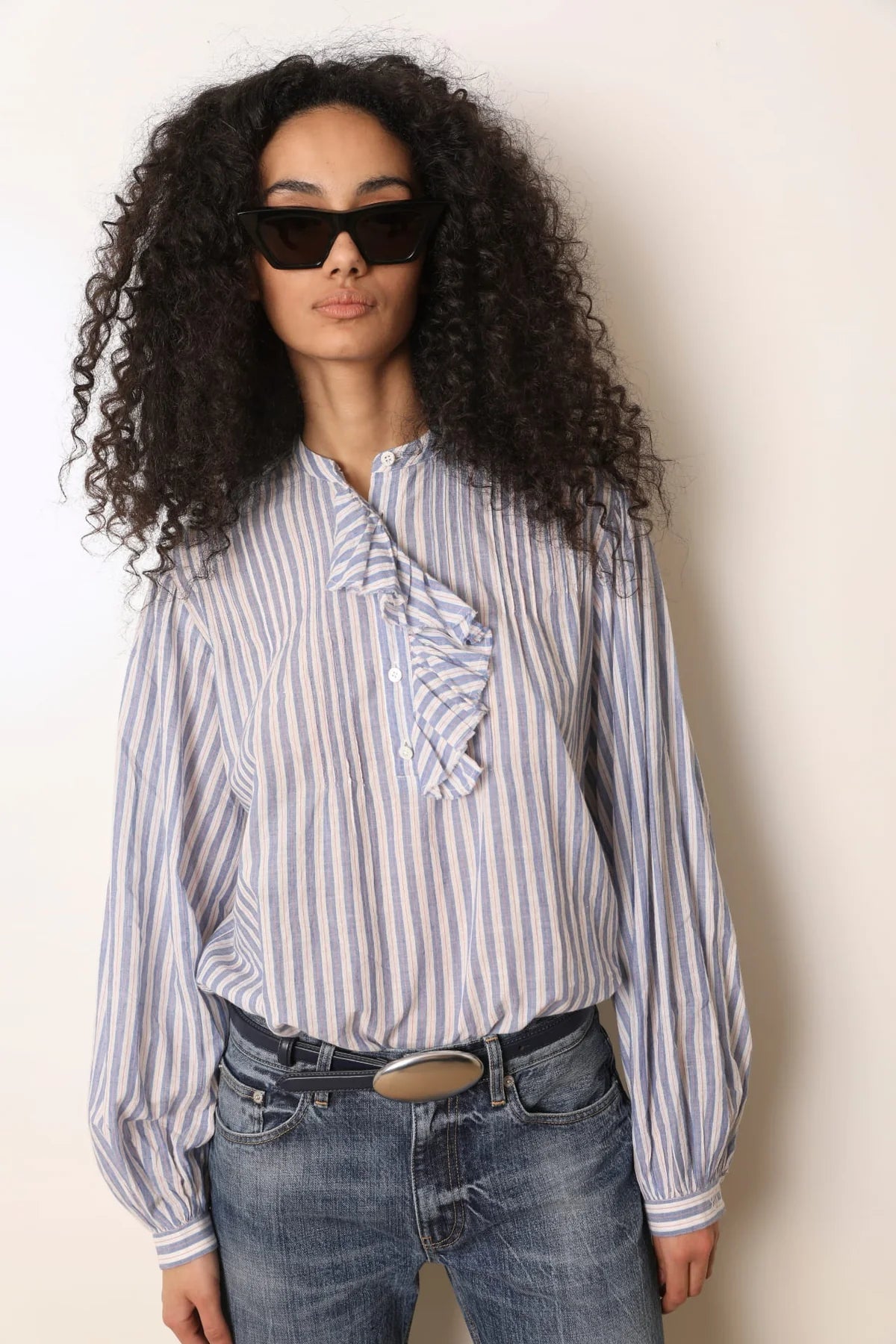 Blouse Fa Blue Stripes - Laurence Bras