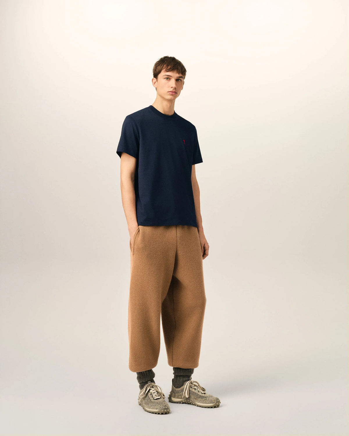 T-shirt Bleu Nuit - Ami Paris