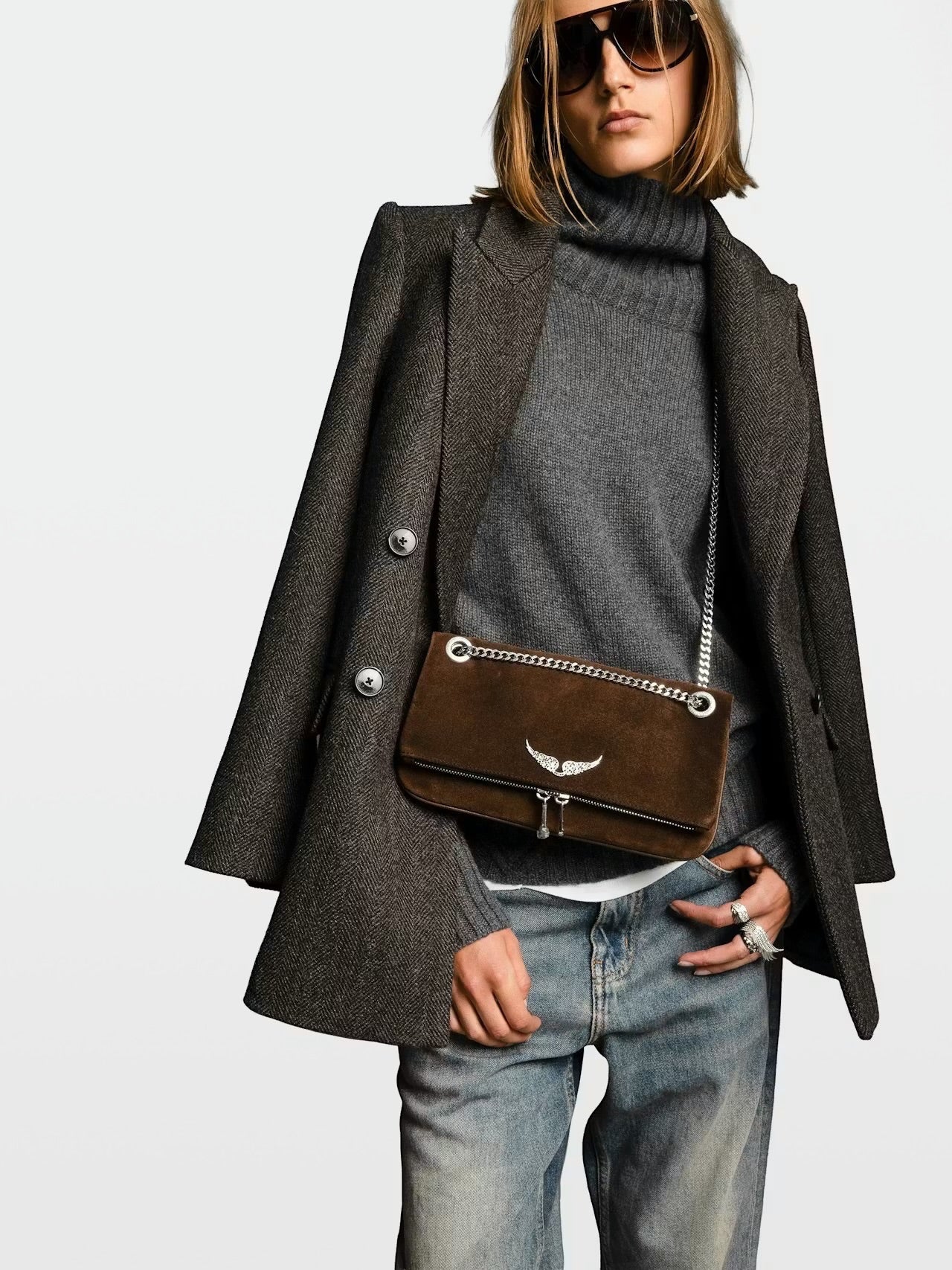 Rock II Suède Clutch - Zadig & Voltaire