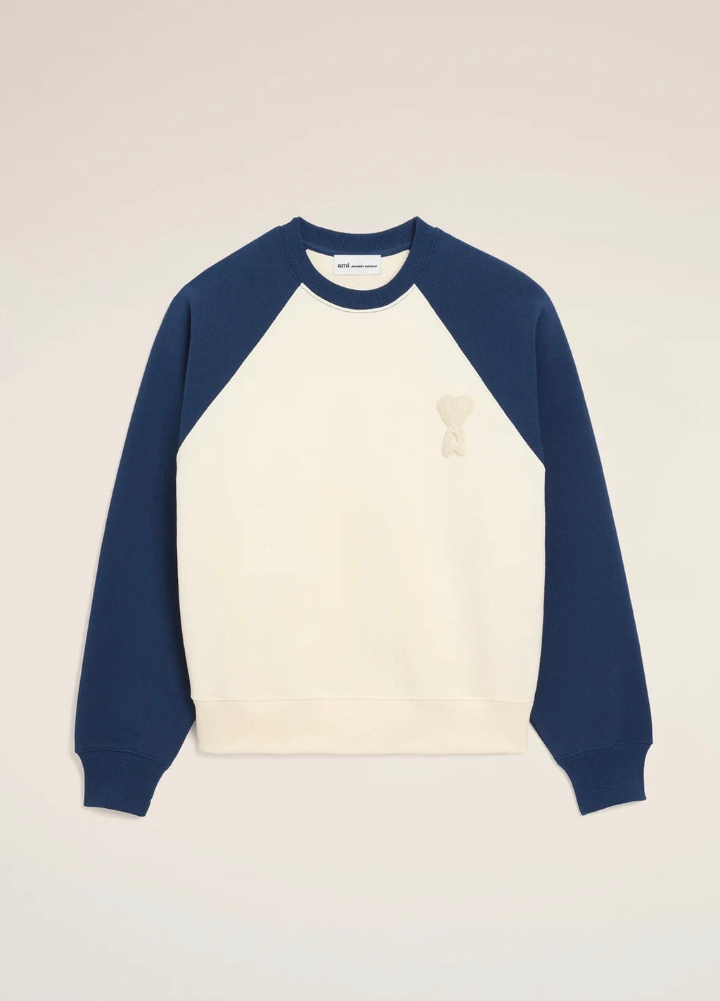 Sweat Creme/Encre - Ami Paris