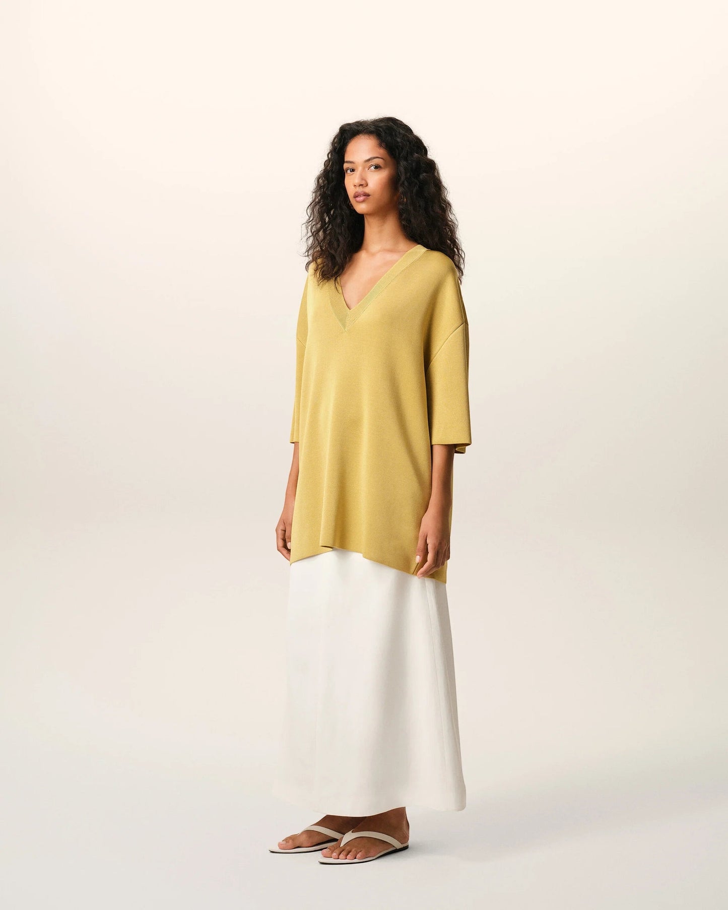 Pull Jaune en laine - Ami Paris