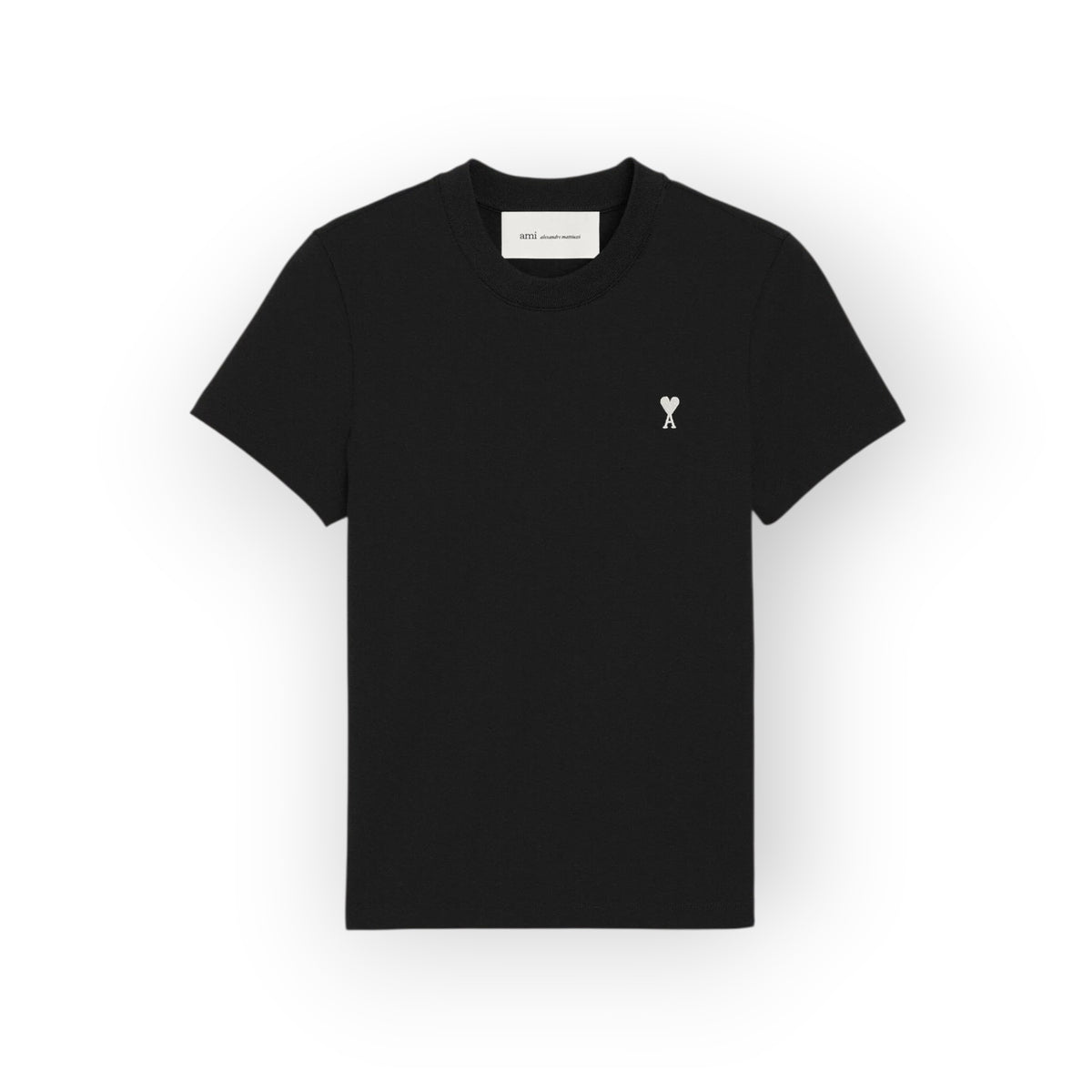 T-shirt Noir / Blanc  Croppé - Ami Paris