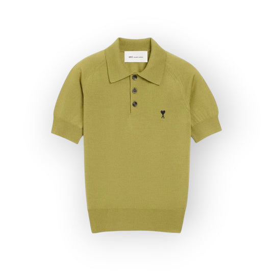 Polo Matcha/Noir - Ami Paris