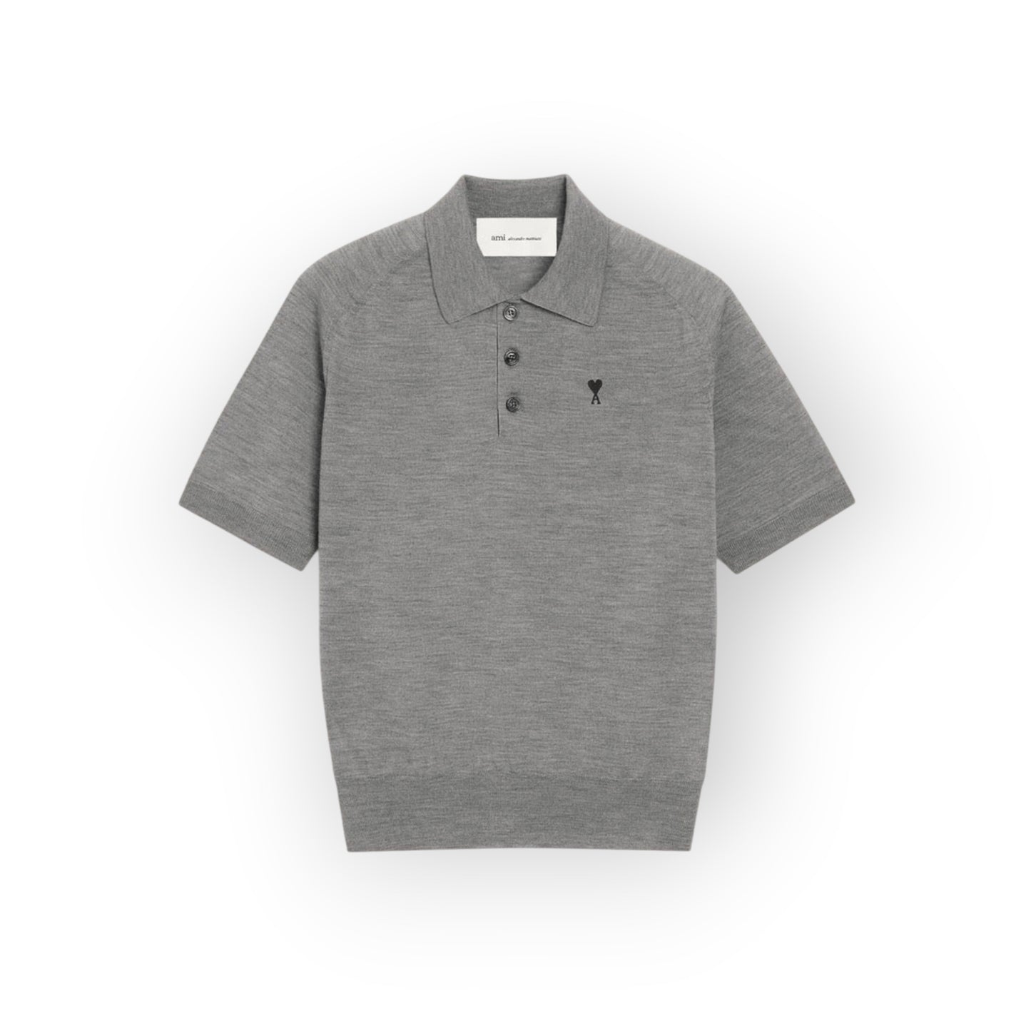 Polo Grey/Black - Ami Paris