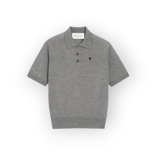 Polo Grey/Black - Ami Paris