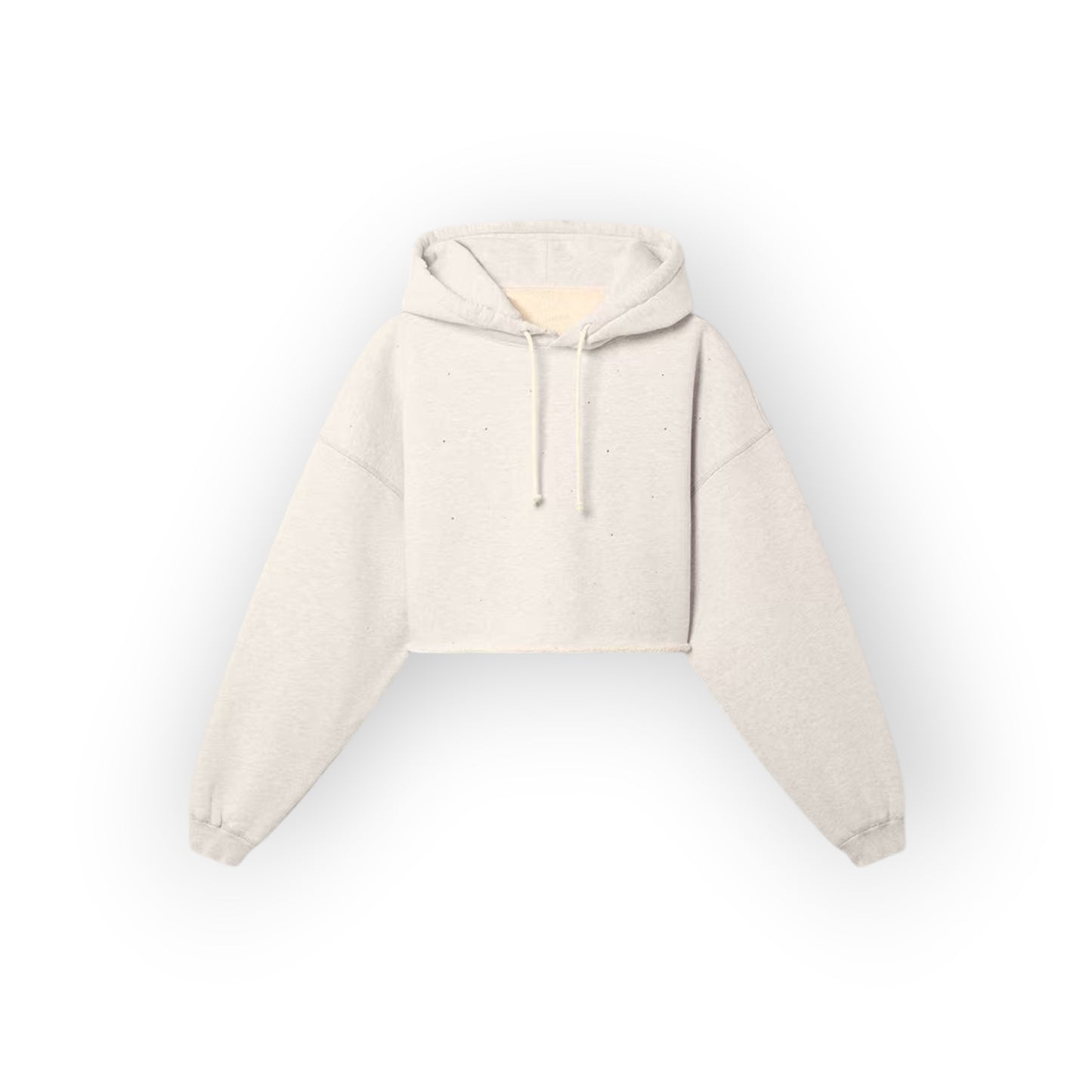 Sweat-shirt cropped gris chiné - Golden Goose
