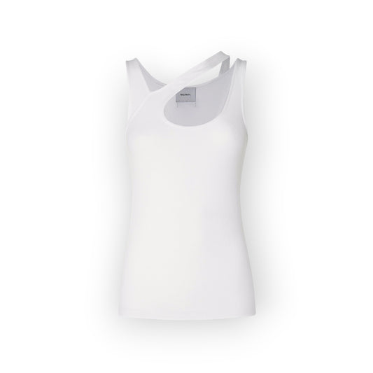 Asymmetrical Tank White - Halfboy