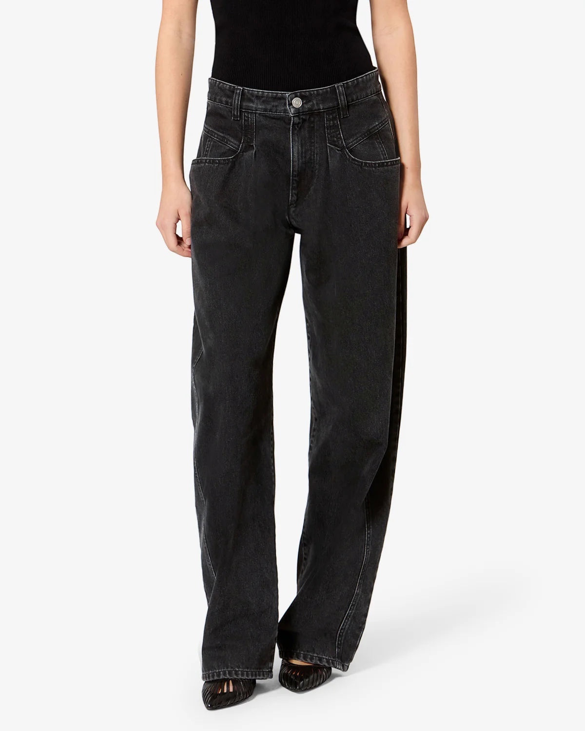 Jeans Lisha Faded Black - Isabel Marant