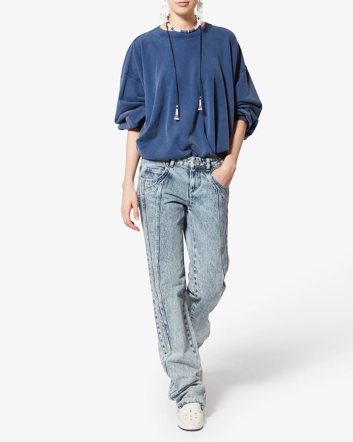 Sweat-shirt Sauria Indigo - Isabel Marant