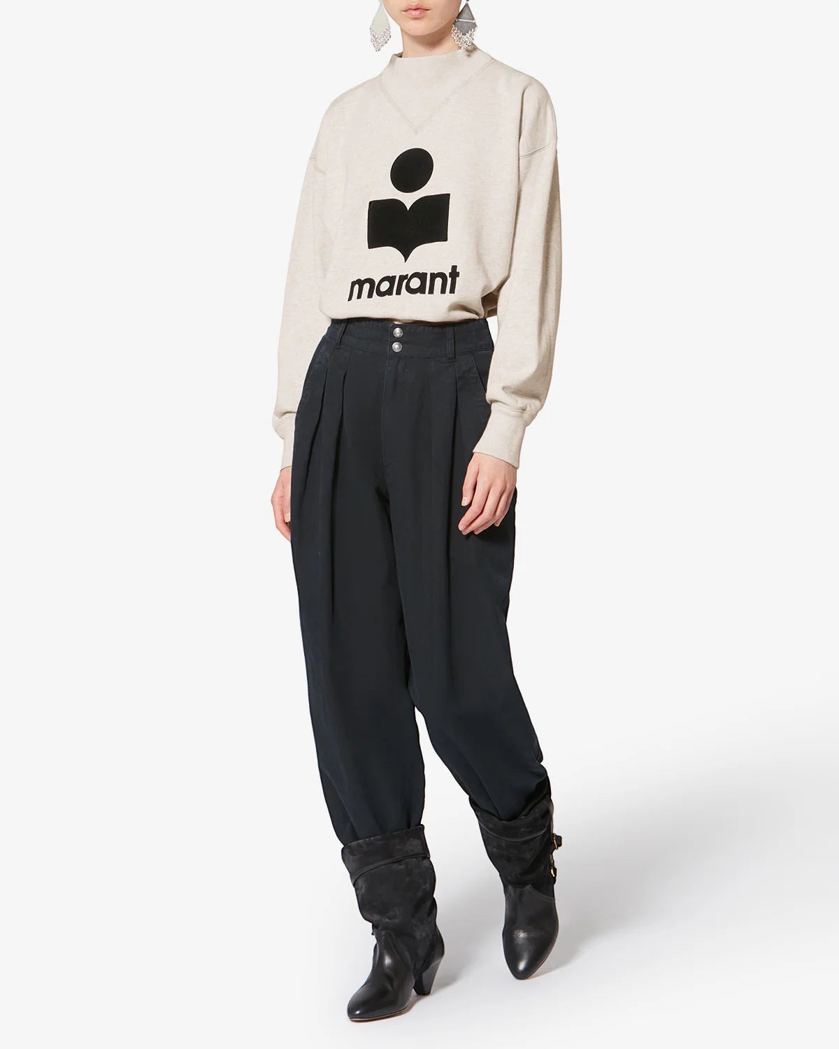 Sweat-shirt Moby Écru - Isabel Marant
