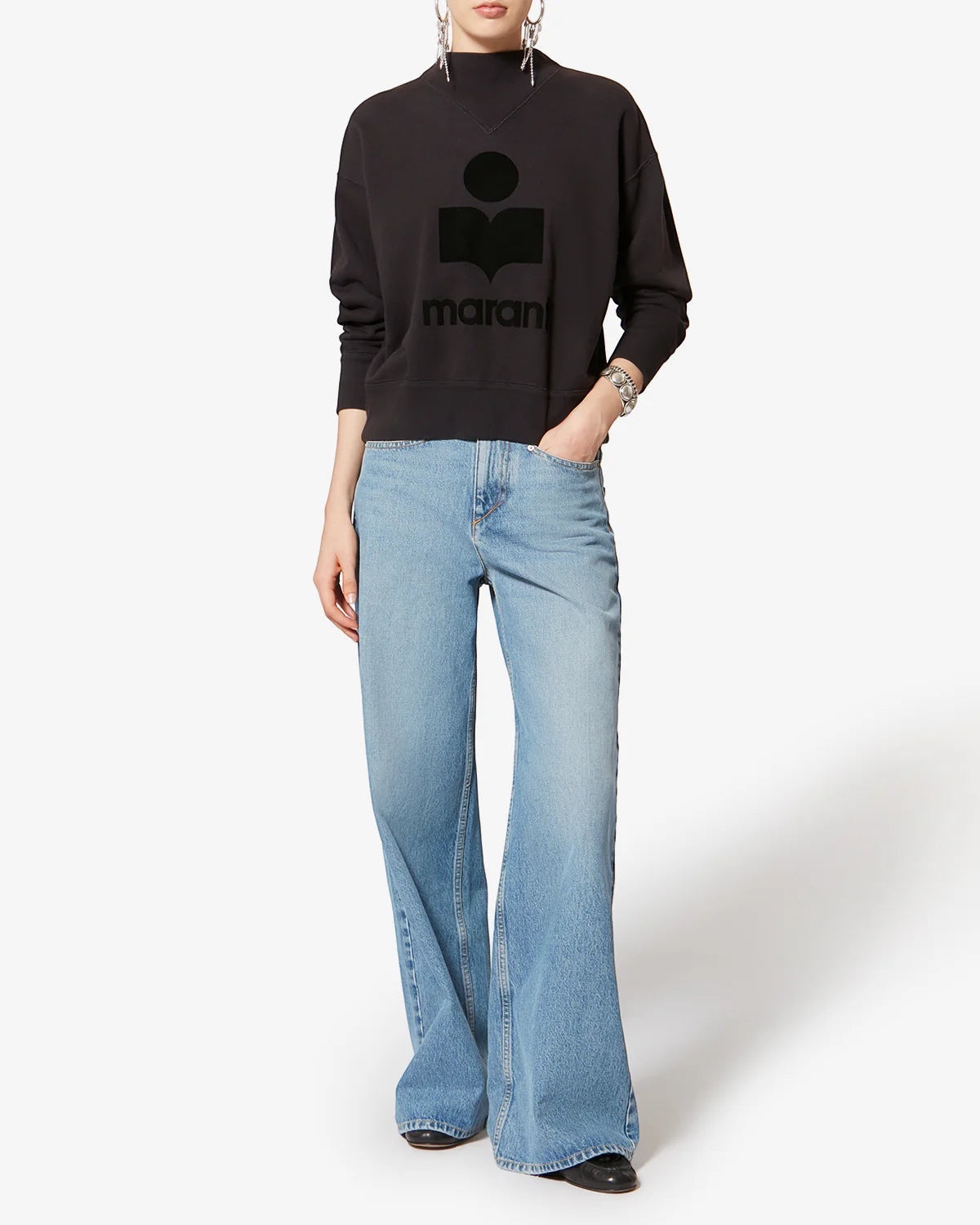 Sweat-shirt Moby Faded Black - Isabel Marant