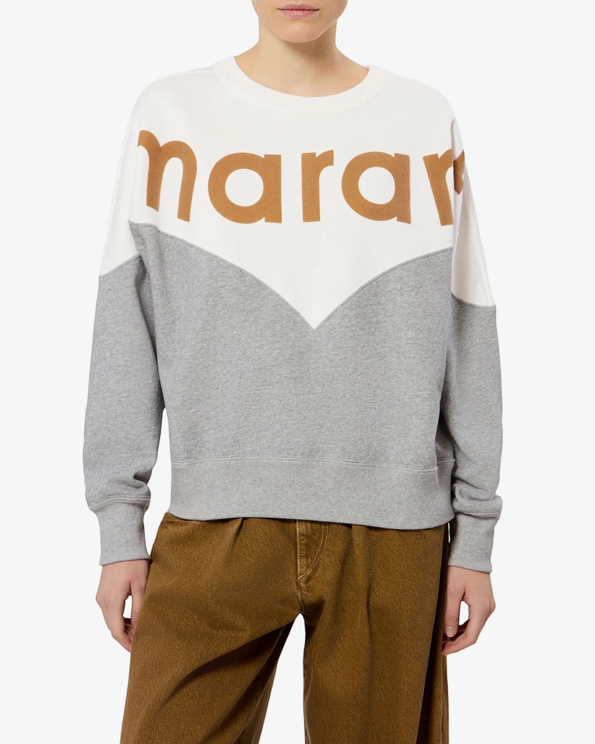 Sweat-shirt Houston Blanc / Gris - Isabel Marant