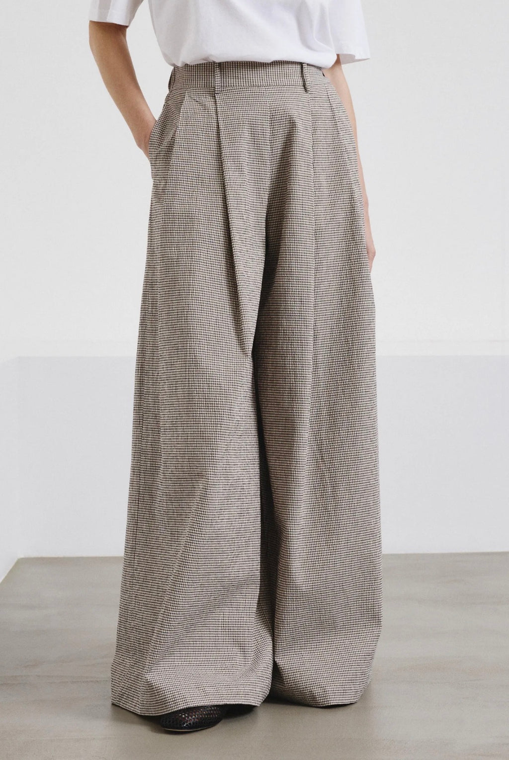 Pantalon Micro-vichy - Pomandère