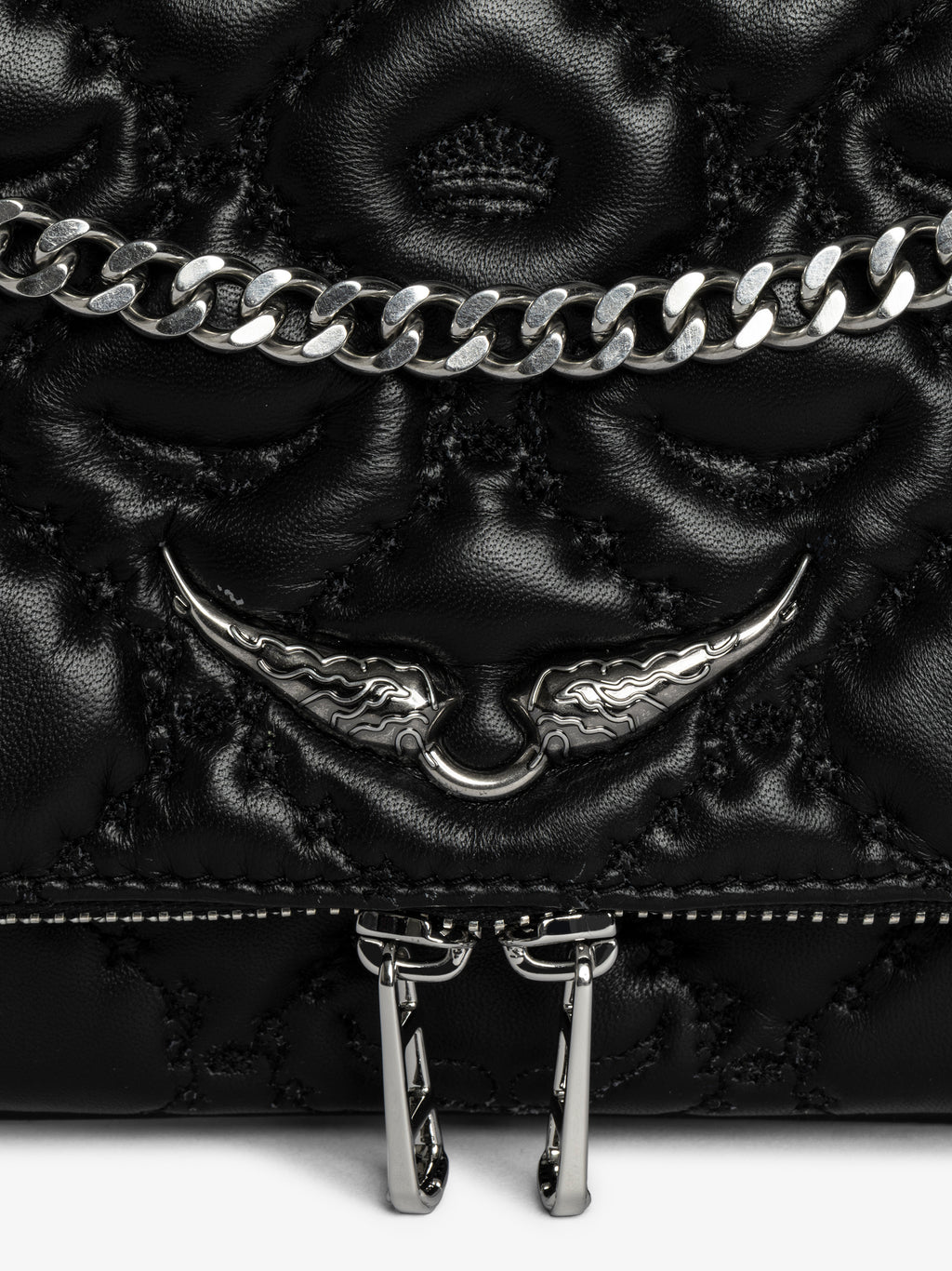 Rock II Quilted Monogram Clutch - Zadig & Voltaire