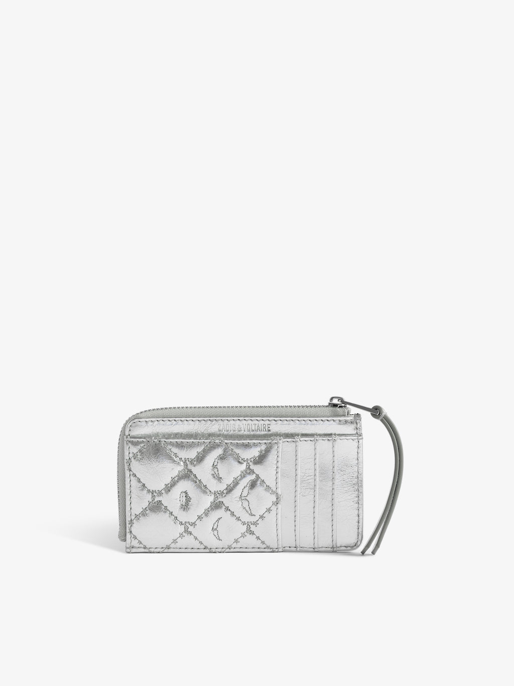 ZV Card Monogram Metal Card Holder - Zadig & Voltaire