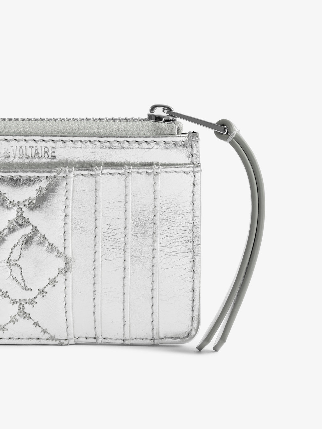 ZV Card Monogram Metal Card Holder - Zadig & Voltaire