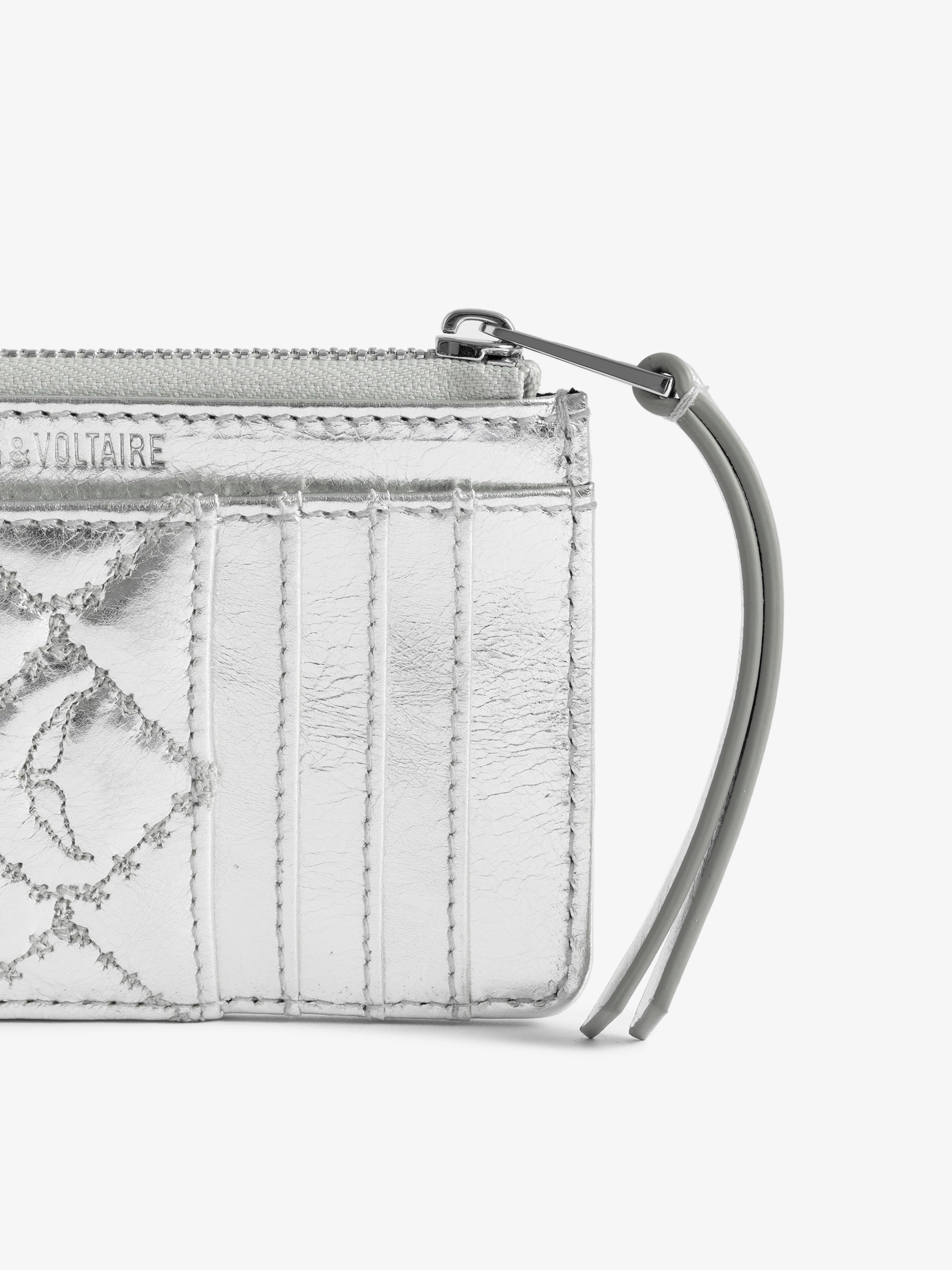 ZV Card Monogram Metal Card Holder - Zadig & Voltaire