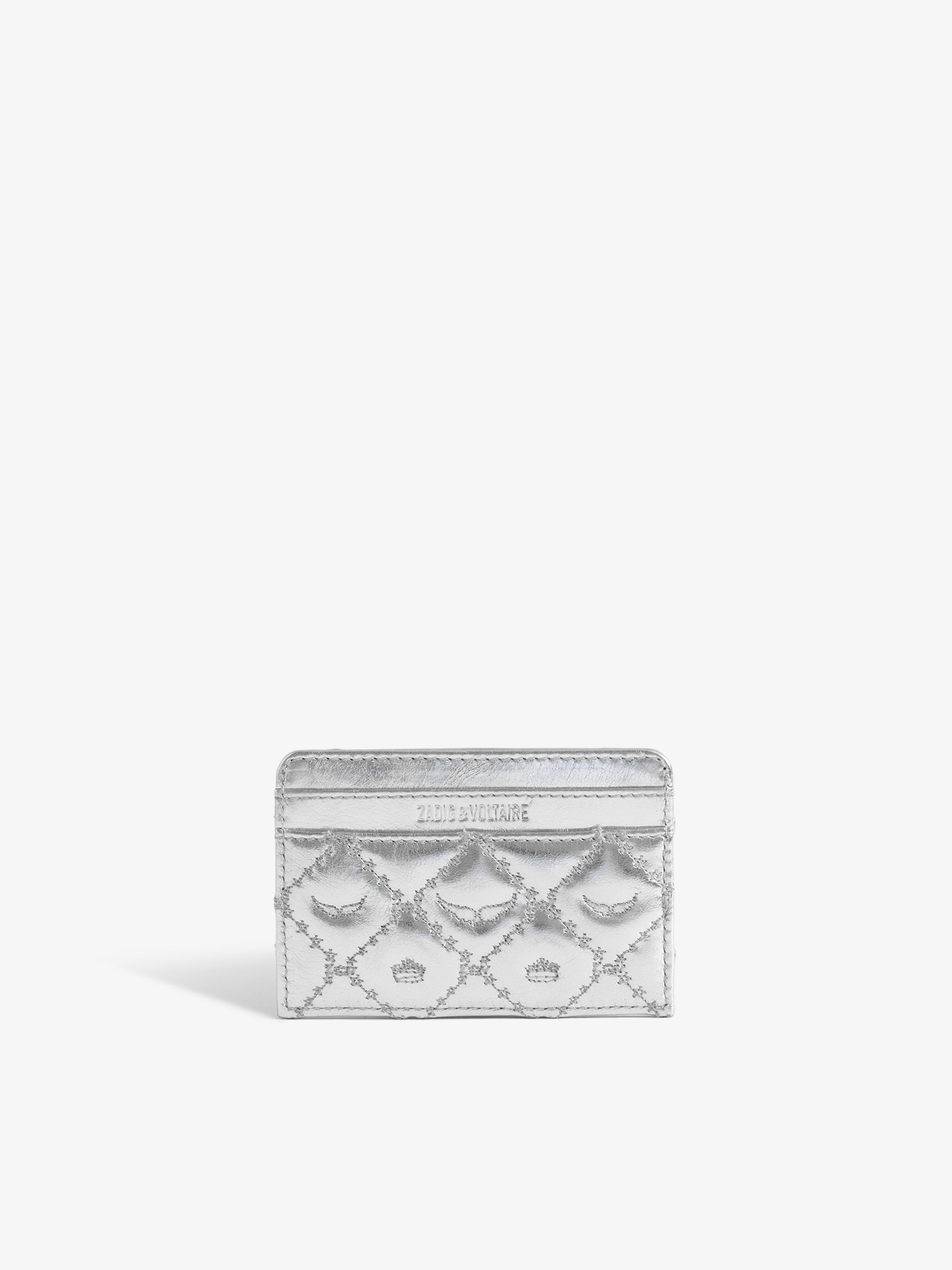 Card Holder ZV Pass Monogram Metal - Zadig & Voltaire