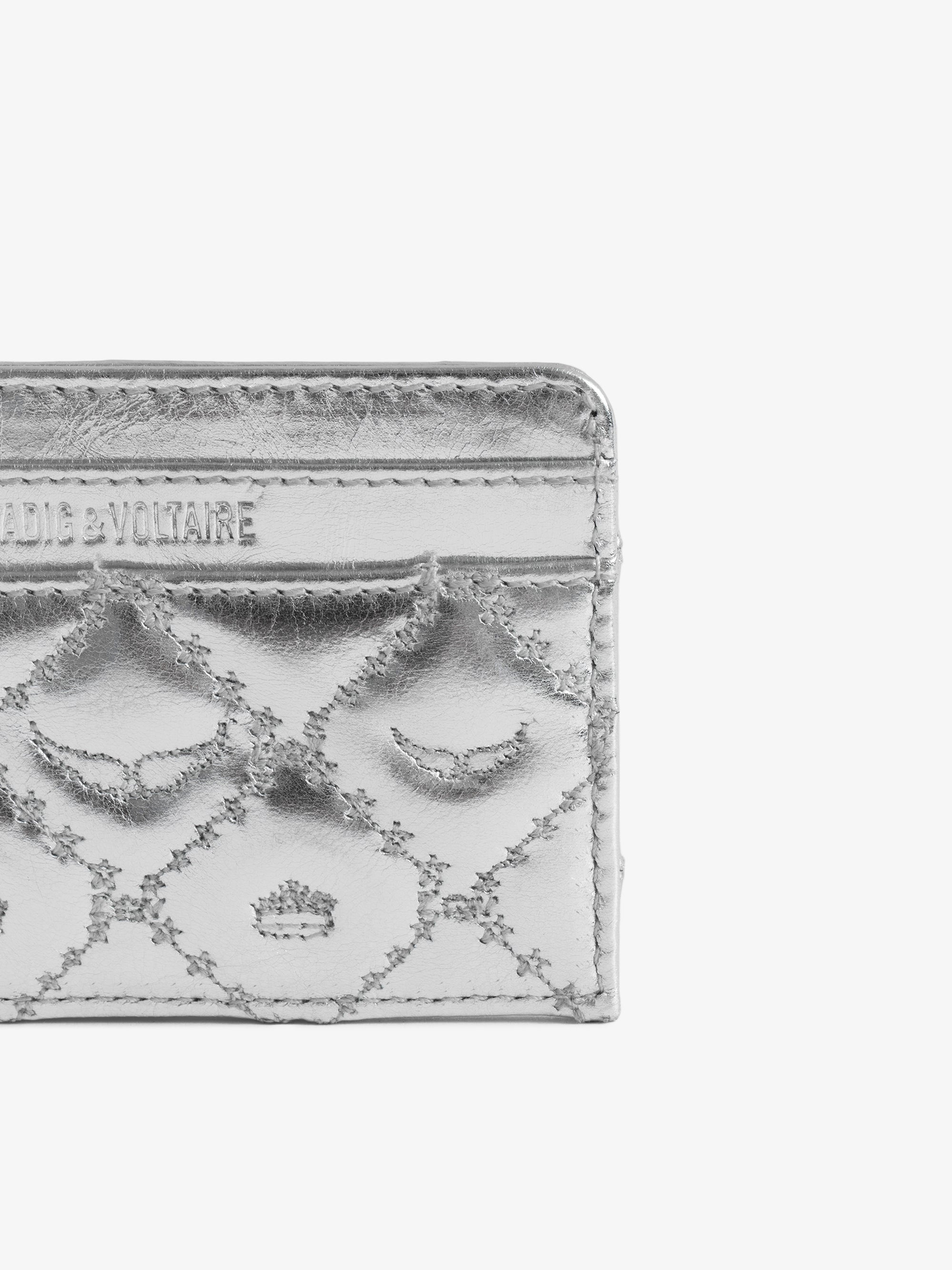 Card Holder ZV Pass Monogram Metal - Zadig & Voltaire
