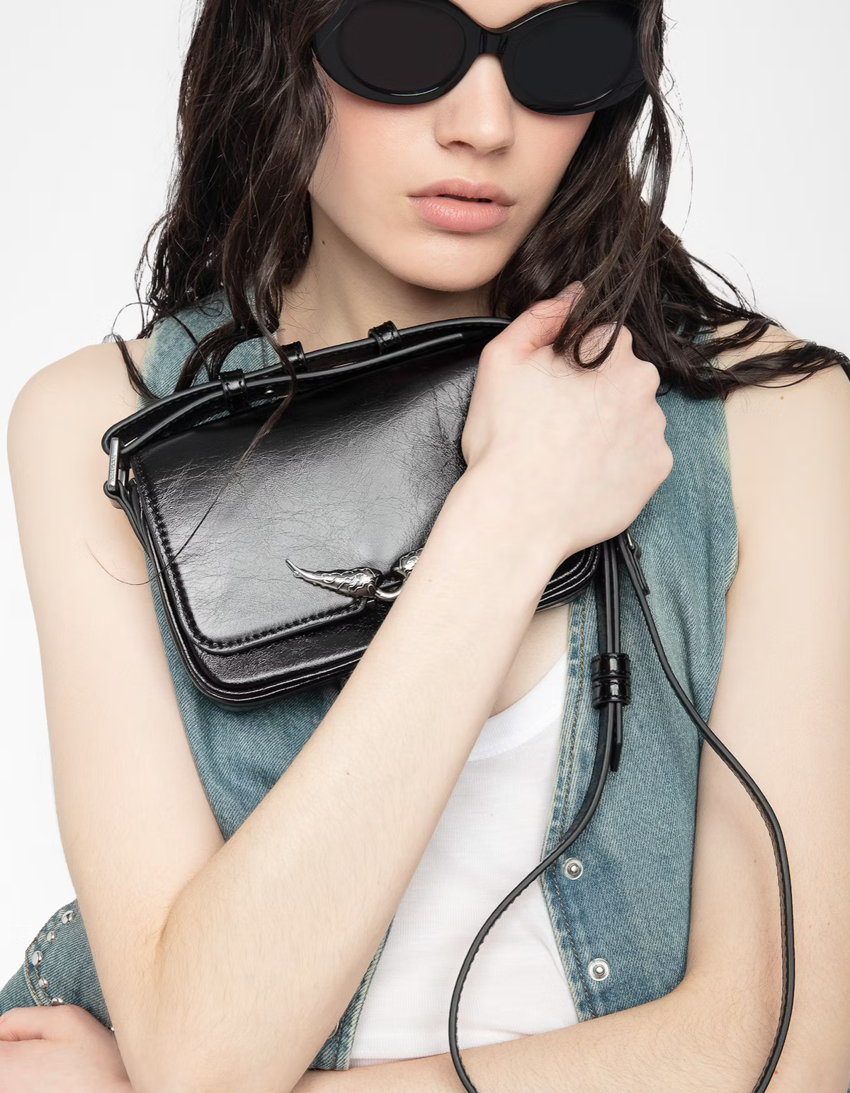 Le Zazi Vintage Patent Bag - Zadig & Voltaire