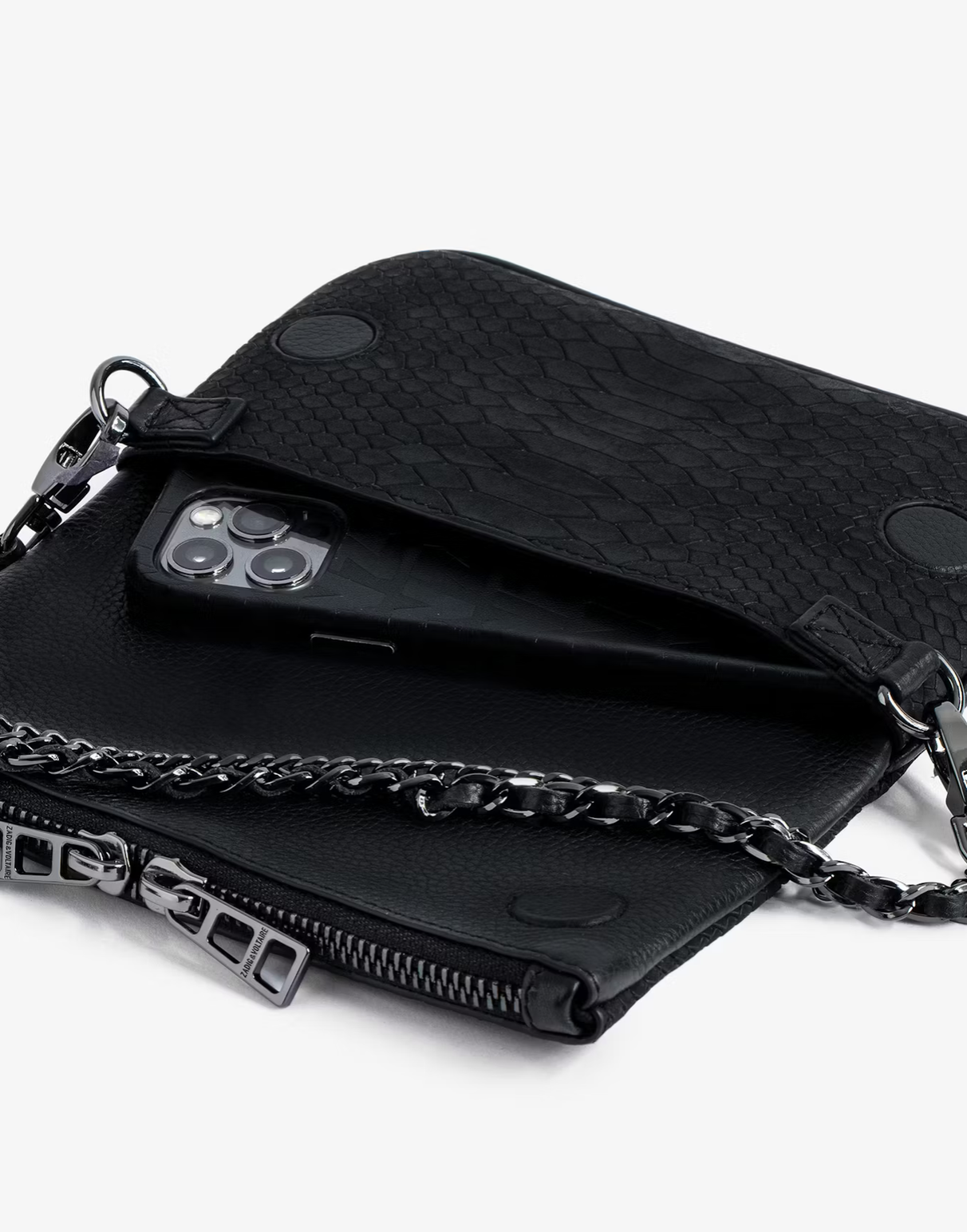 Nano Soft Savage Rock Clutch - Zadig & Voltaire