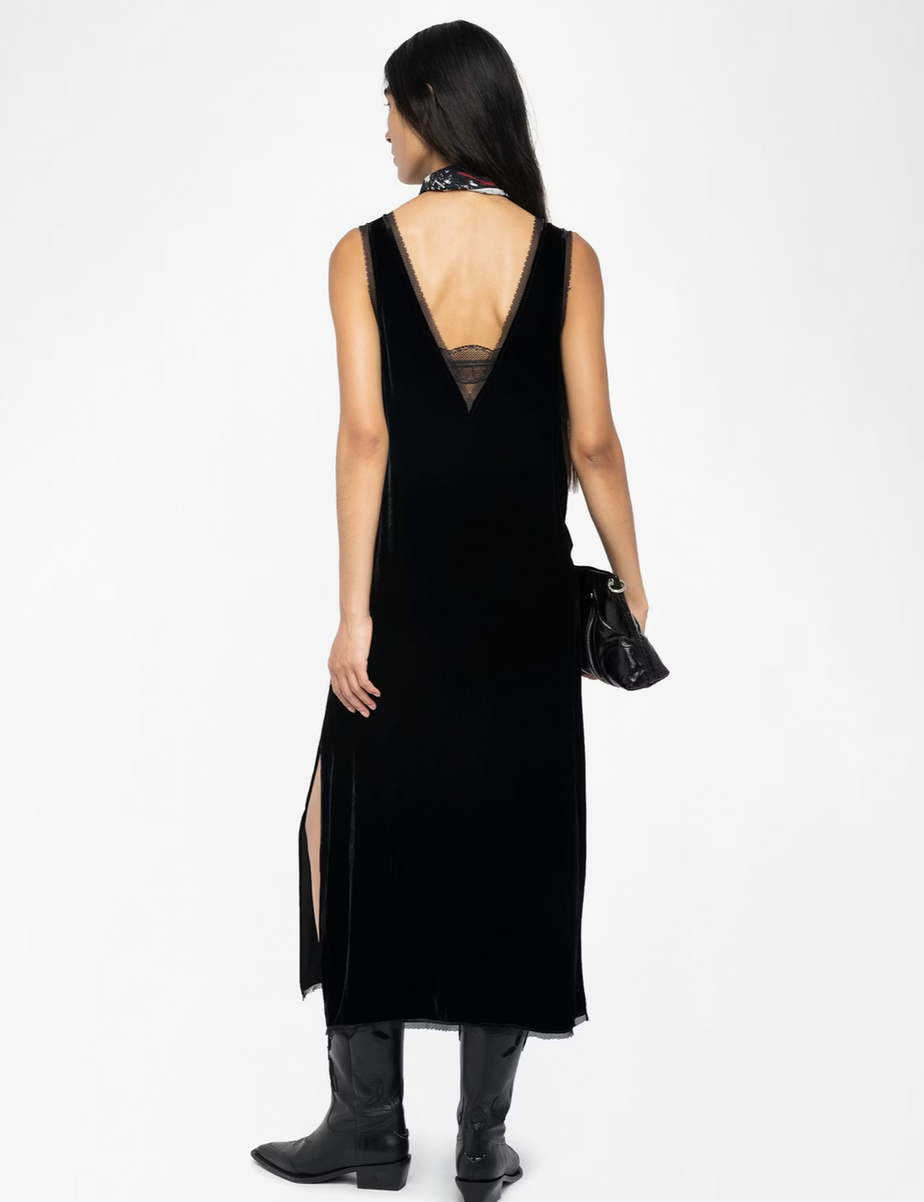 Renzo Velvet Black  Dress - Zadig & Voltaire