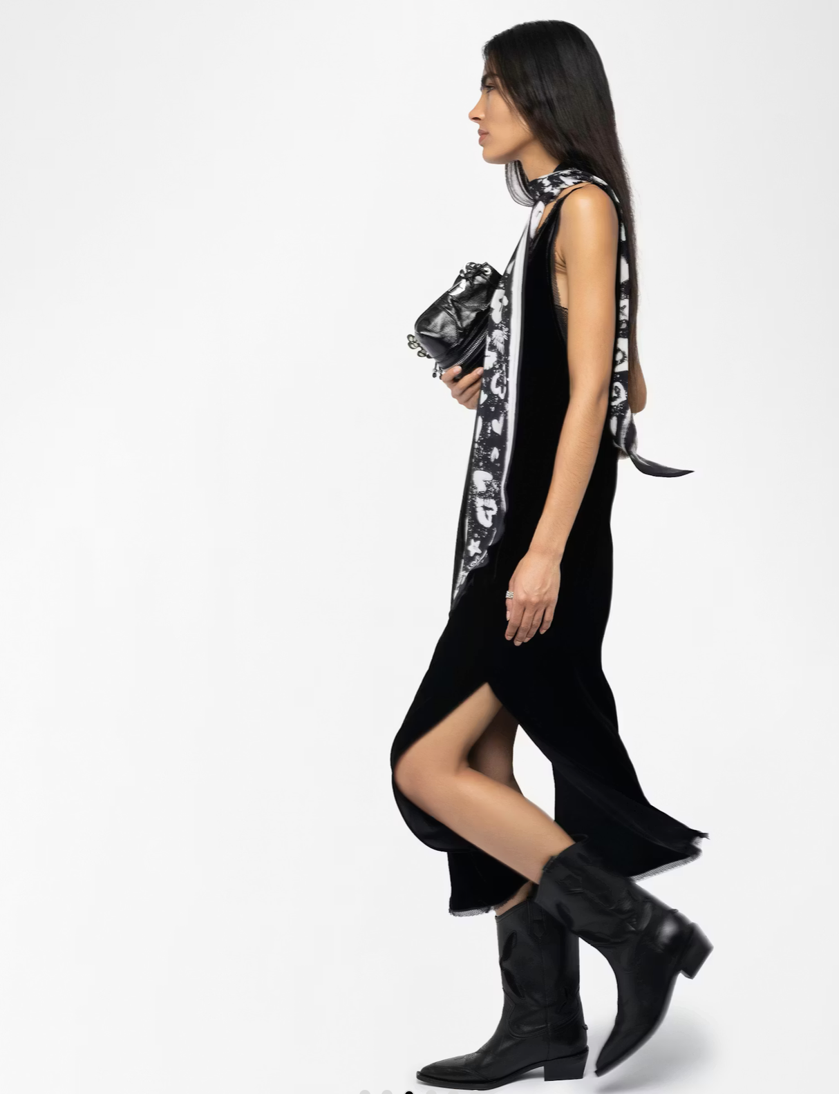 Renzo Velvet Black  Dress - Zadig & Voltaire