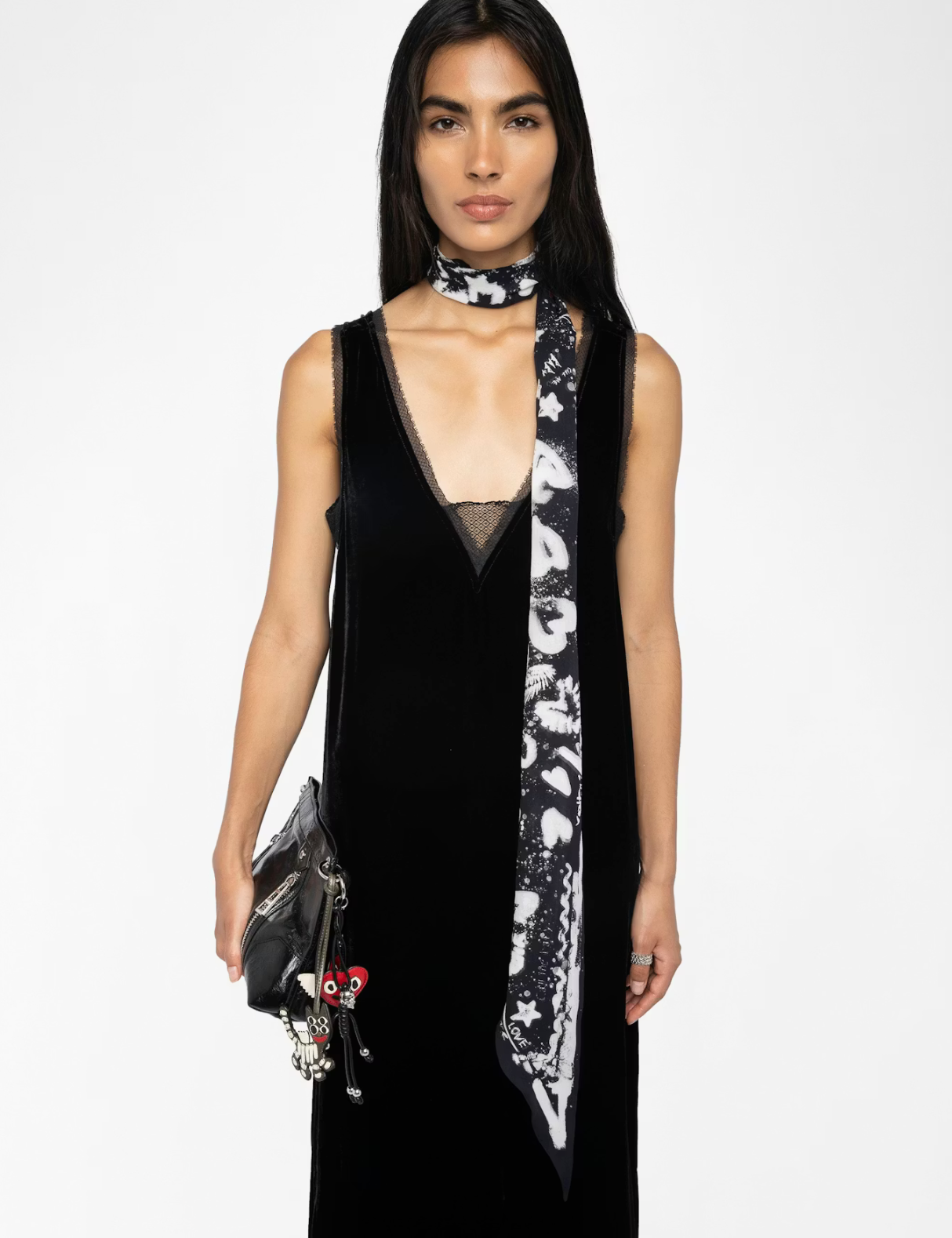 Renzo Velvet Black  Dress - Zadig & Voltaire