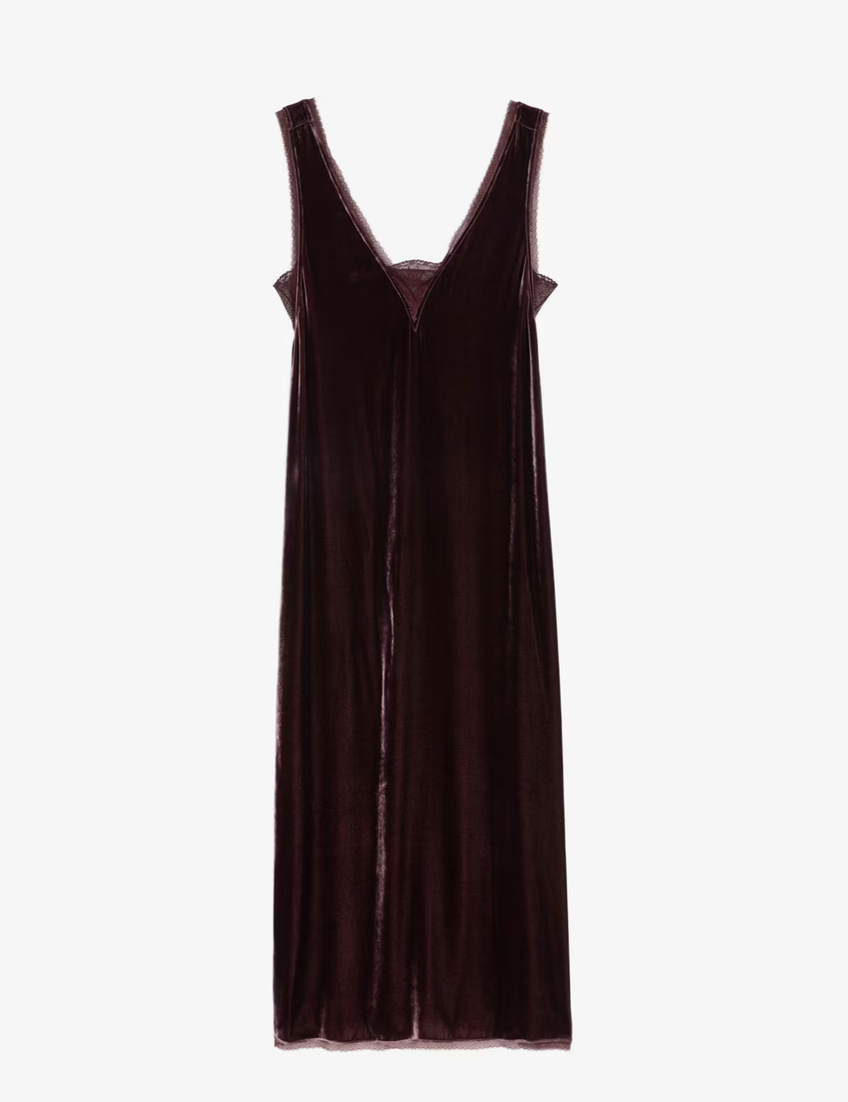 Renzo Velvet Burgundy Dress - Zadig & Voltaire
